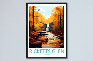 Ricketts Glen State Park Travel Print