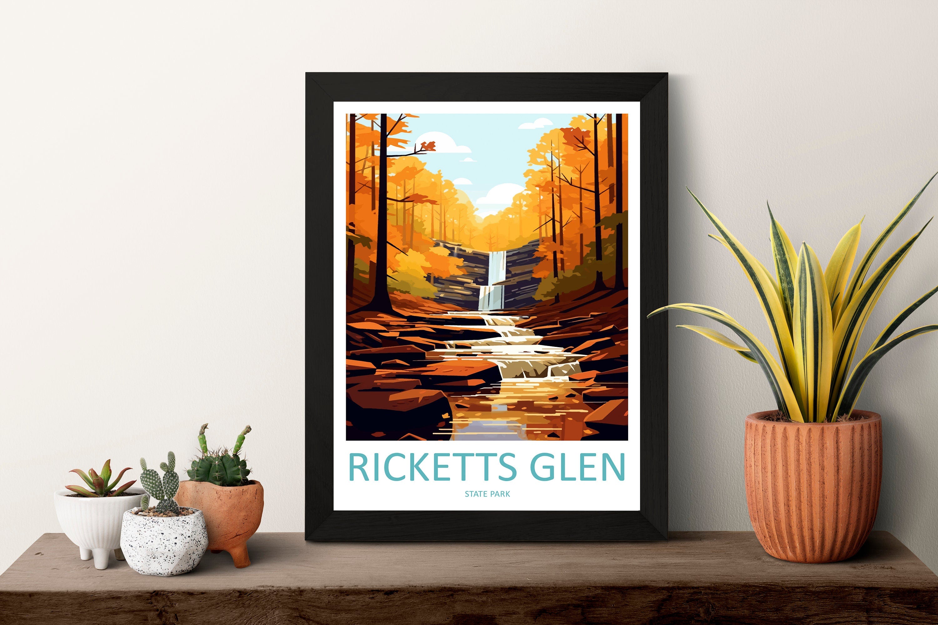 Ricketts Glen State Park Travel Print