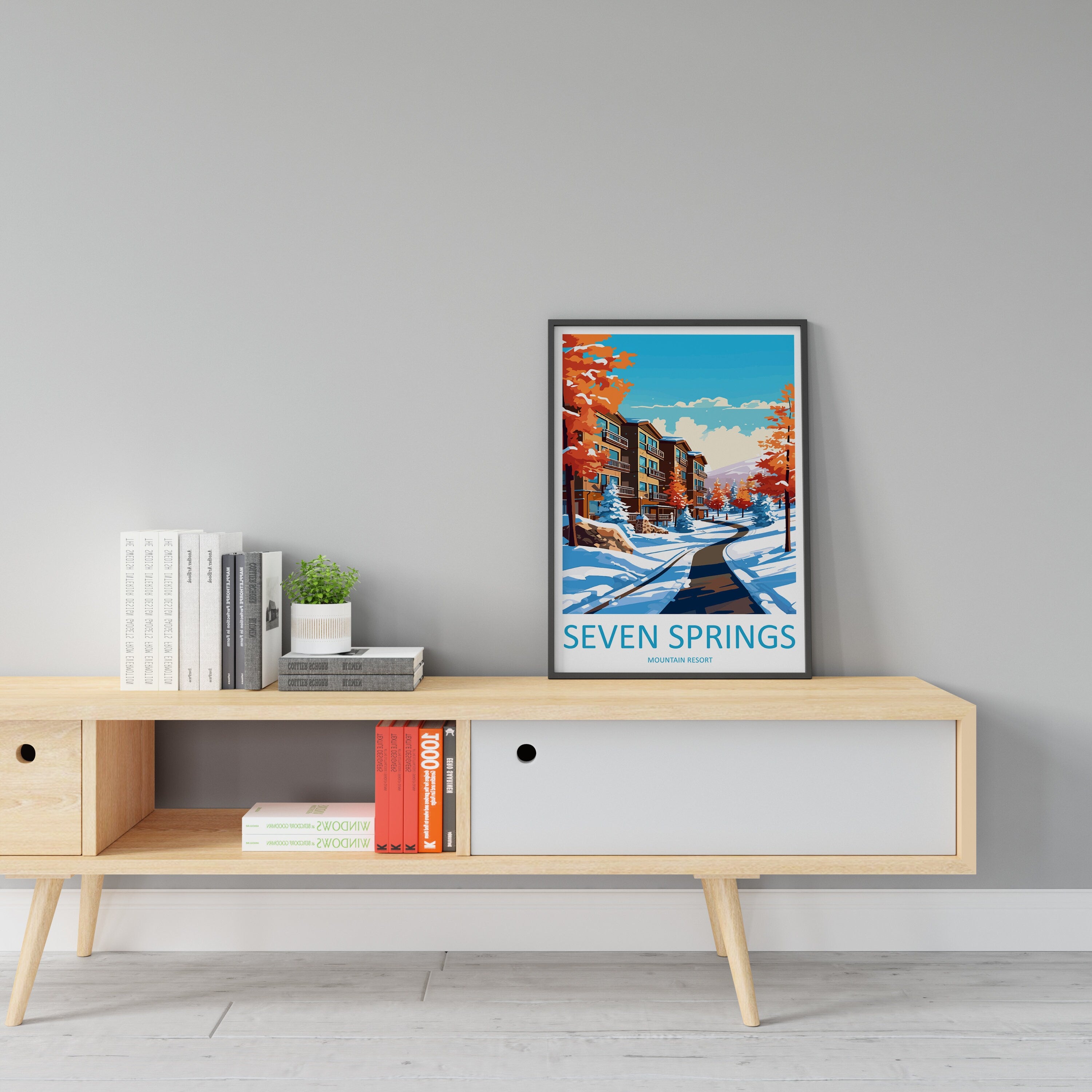 Seven Springs Resort Travel Print