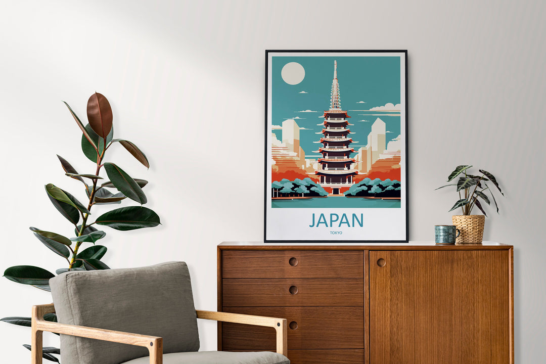 Japan Travel Print Wall Art Japan Wall Hanging Home Décor Japan Gift Art Lovers Tokyo Art Lover Gift Tokyo Travel Gift