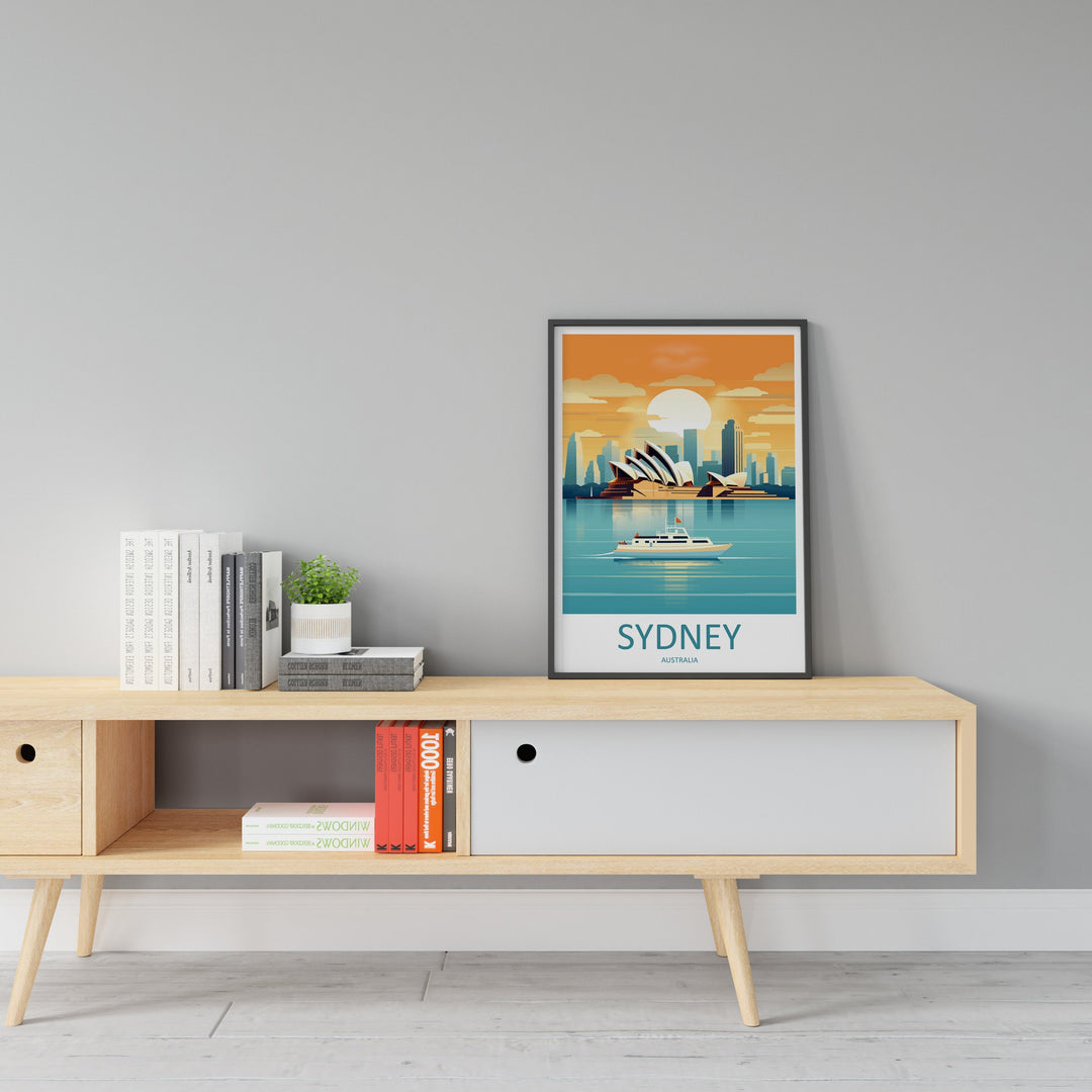 Sydney Opera House Travel Print Wall Art Sydney Wall Hanging Home Décor Sydney Gift Art Lovers Wall Art Australia Travel Print Opera House