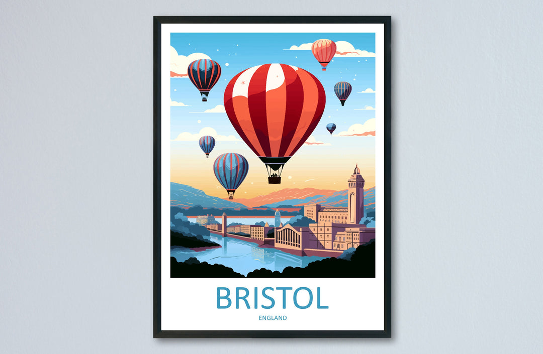 Bristol Travel Print Wall Art Bristol Wall Hanging Home Décor Bristol Gift Art Lovers England Art Lover Gift Bristol Bridge City Art Print