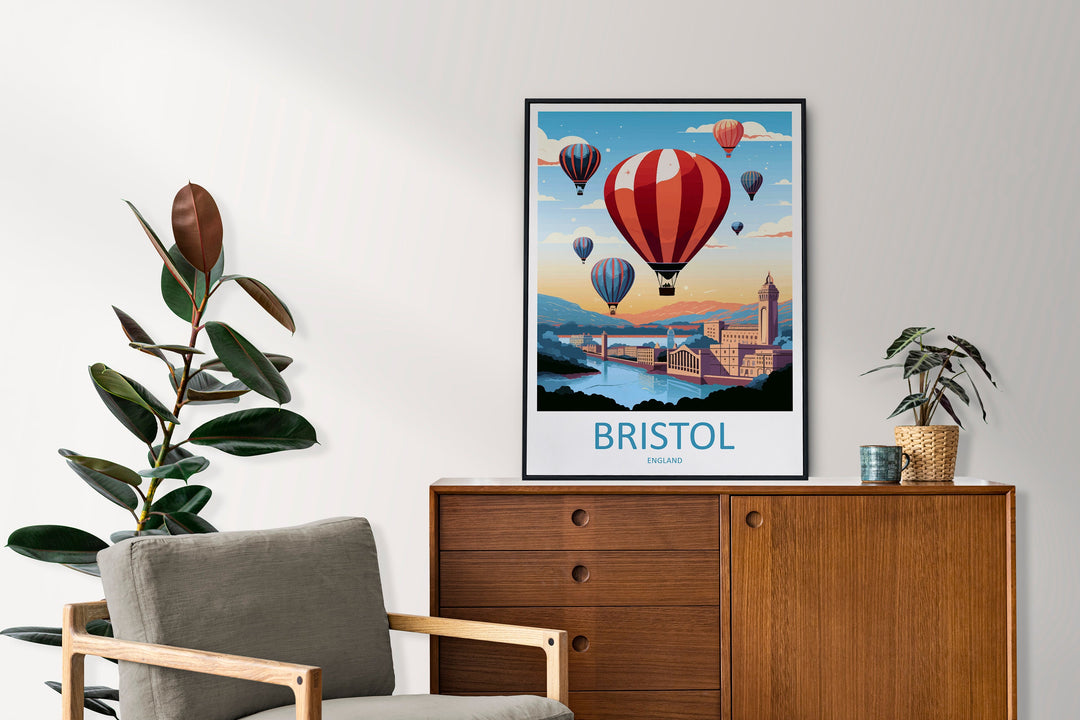 Bristol Travel Print Wall Art Bristol Wall Hanging Home Décor Bristol Gift Art Lovers England Art Lover Gift Bristol Bridge City Art Print