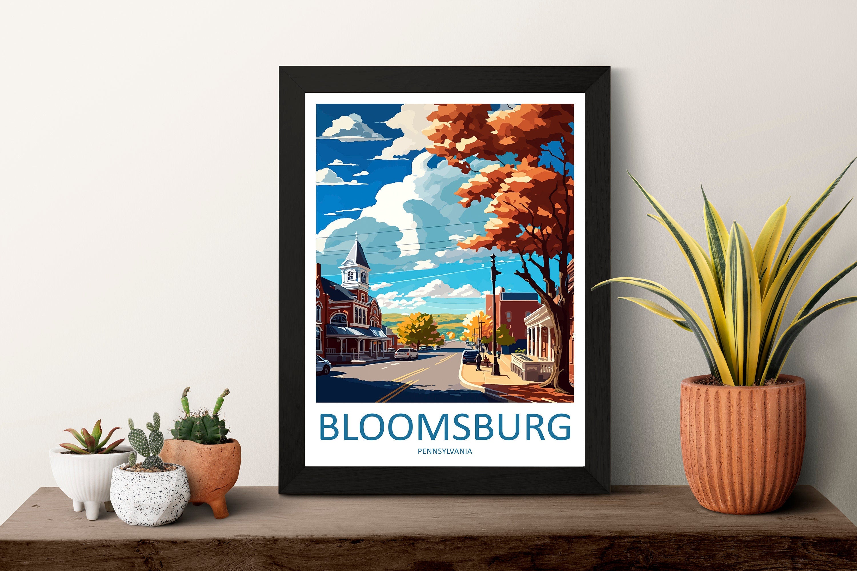 Bloomsburg Travel Print