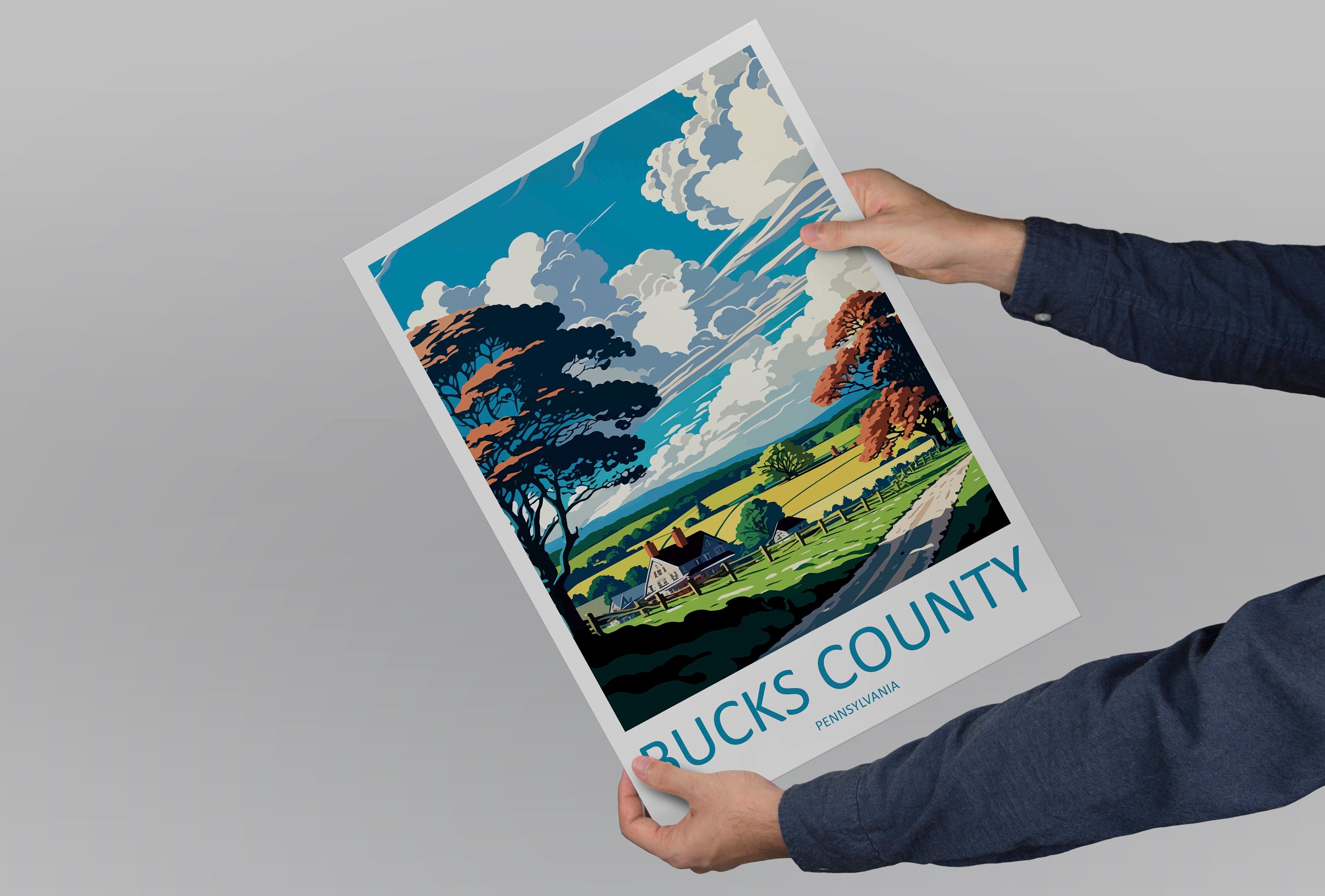 Bucks County Travel Print