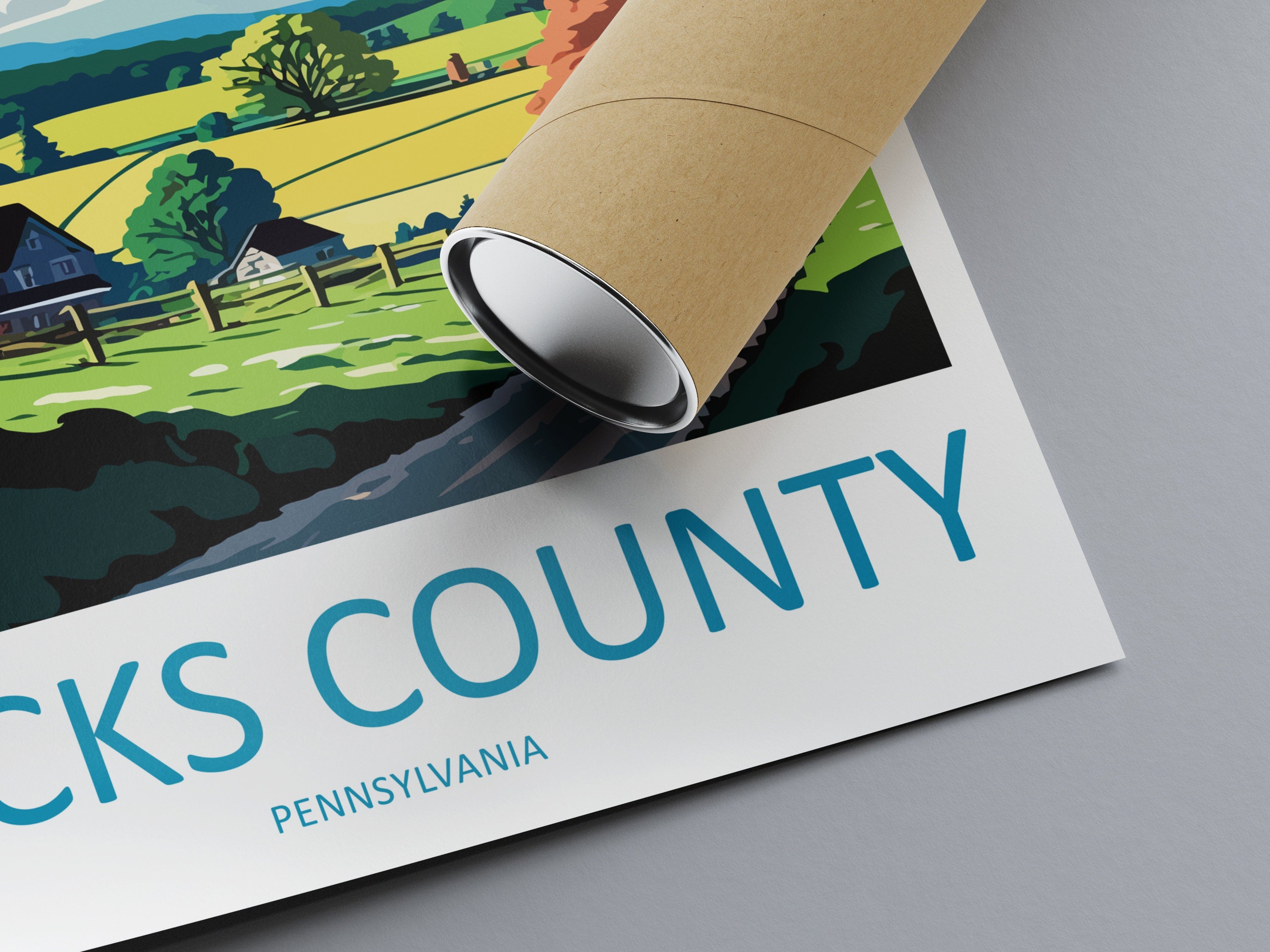 Bucks County Travel Print