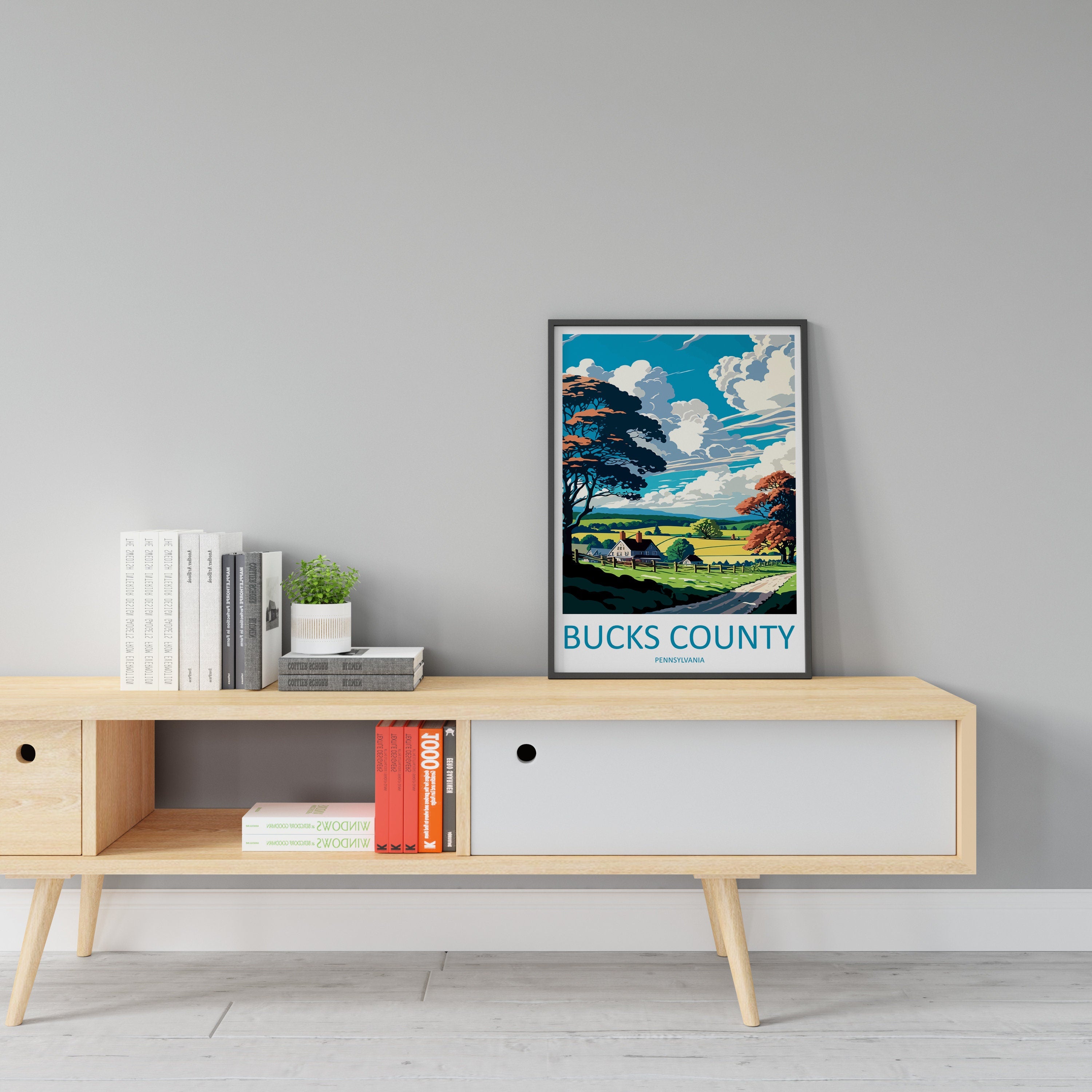 Bucks County Travel Print