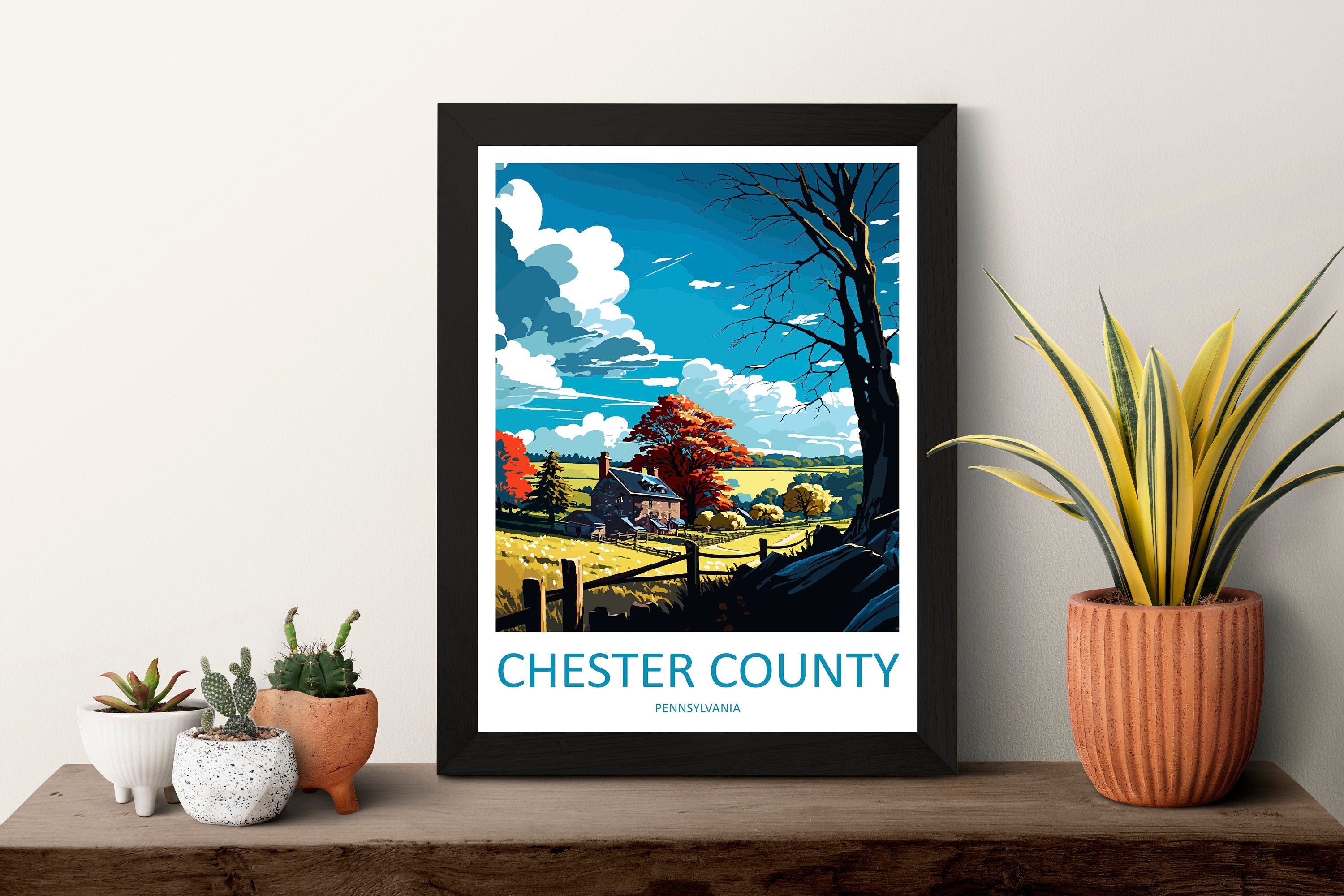 Chester County Travel Print