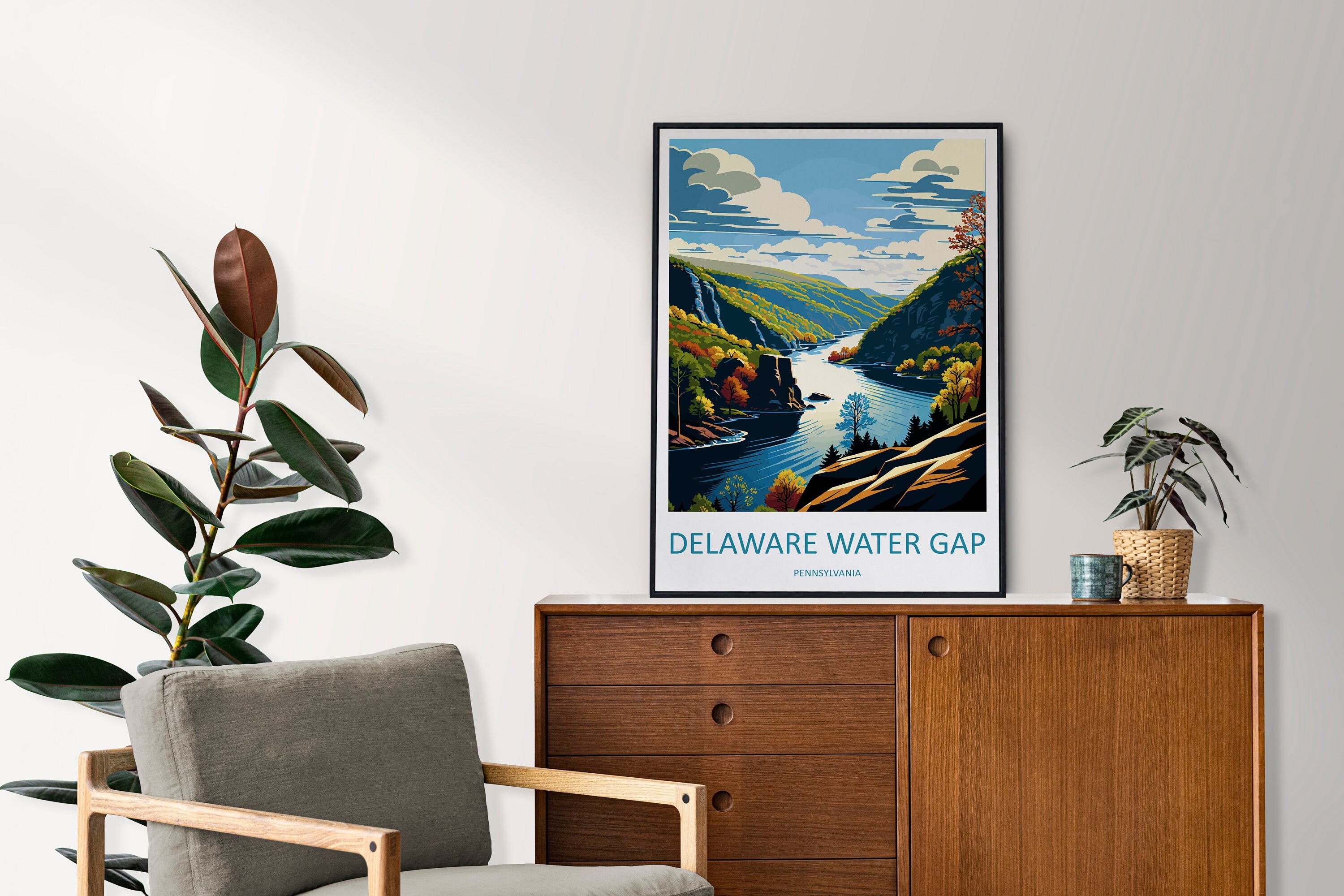 Delaware Water Gap Travel Print