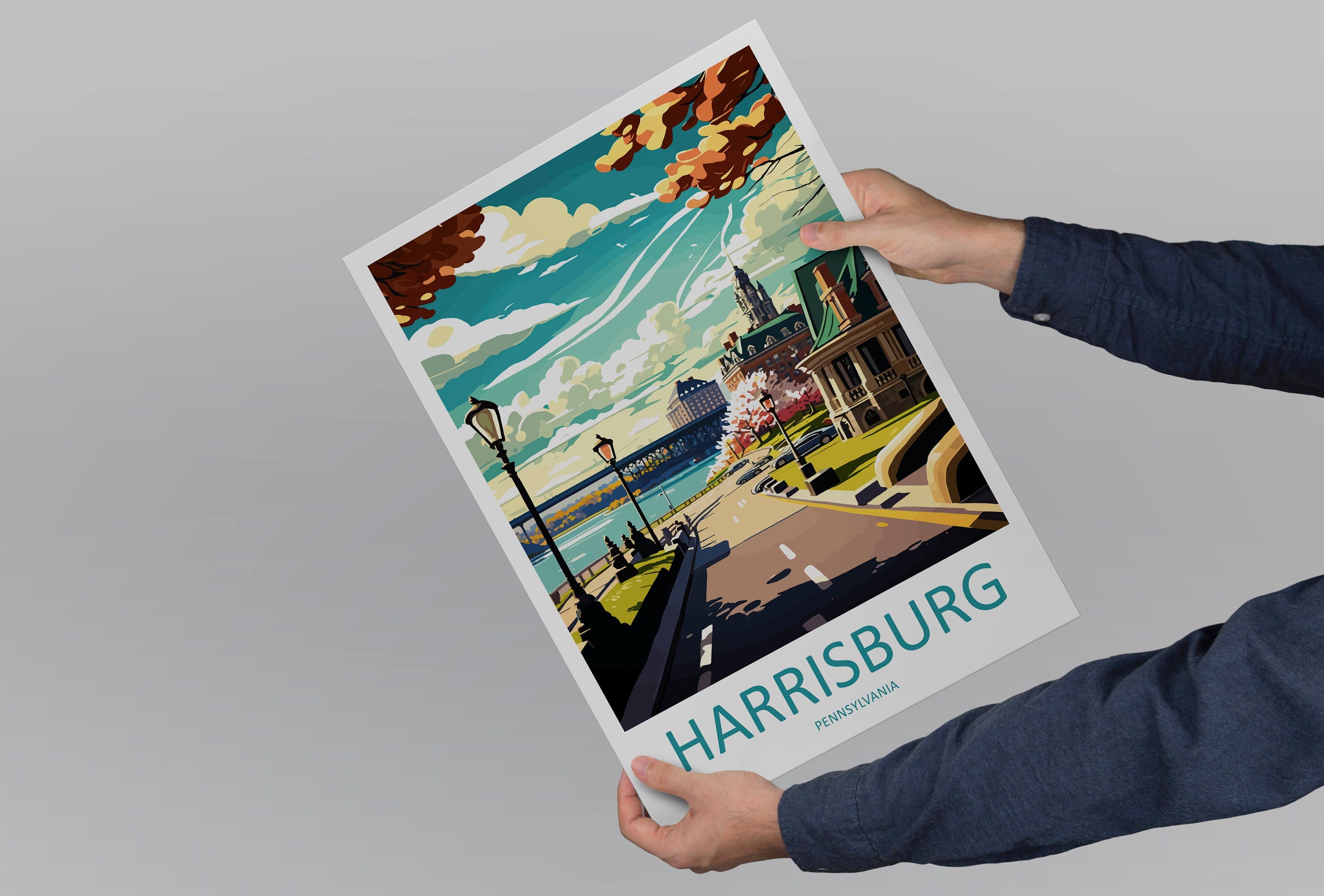 Harrisburg Travel Print