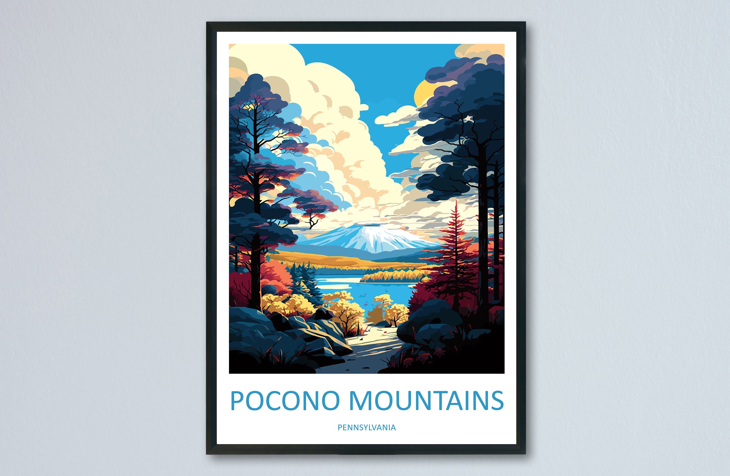 Pocono Mountains Travel Print