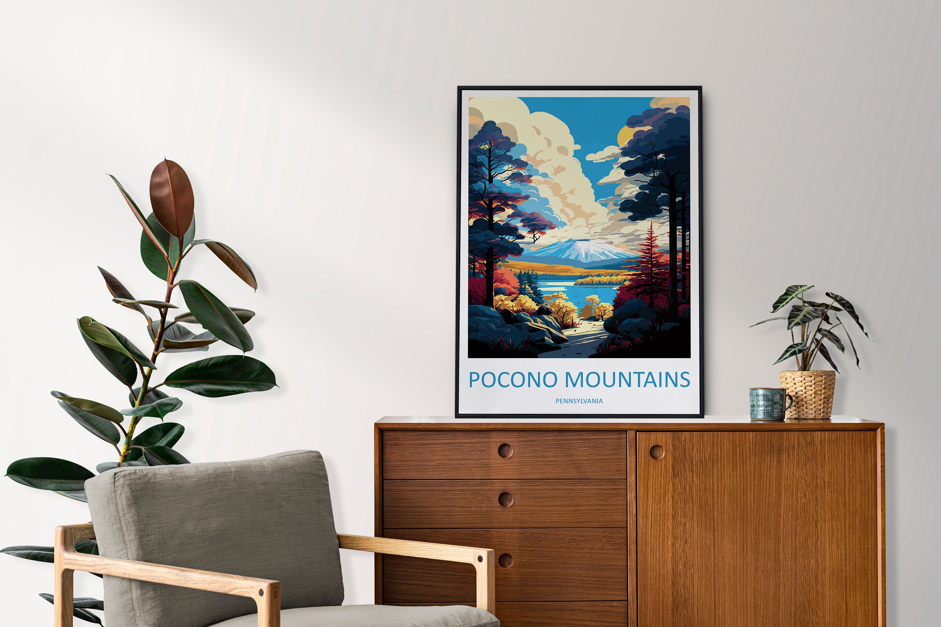 Pocono Mountains Travel Print