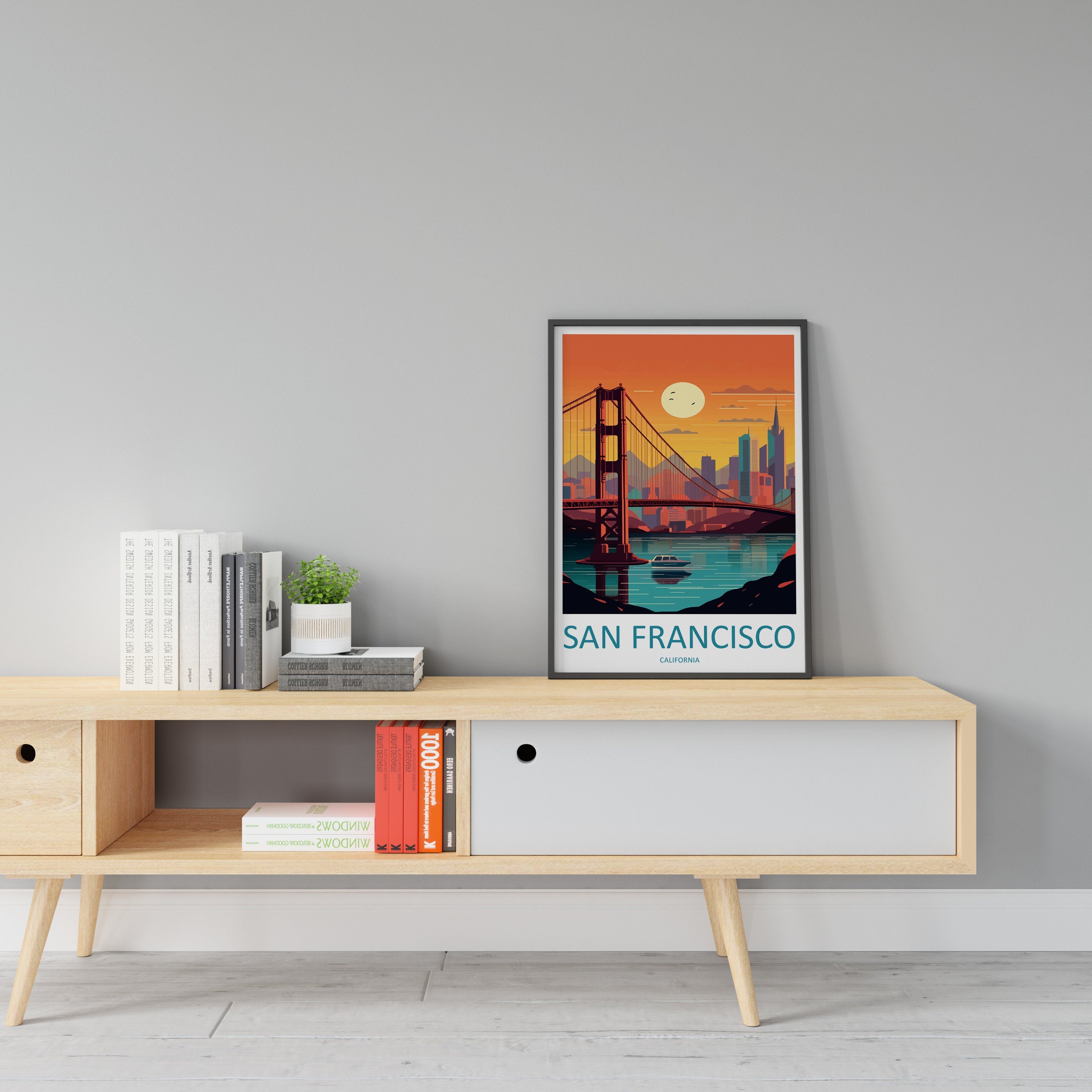 San Francisco Golden Gate Travel Print