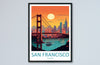 San Francisco Golden Gate Travel Print