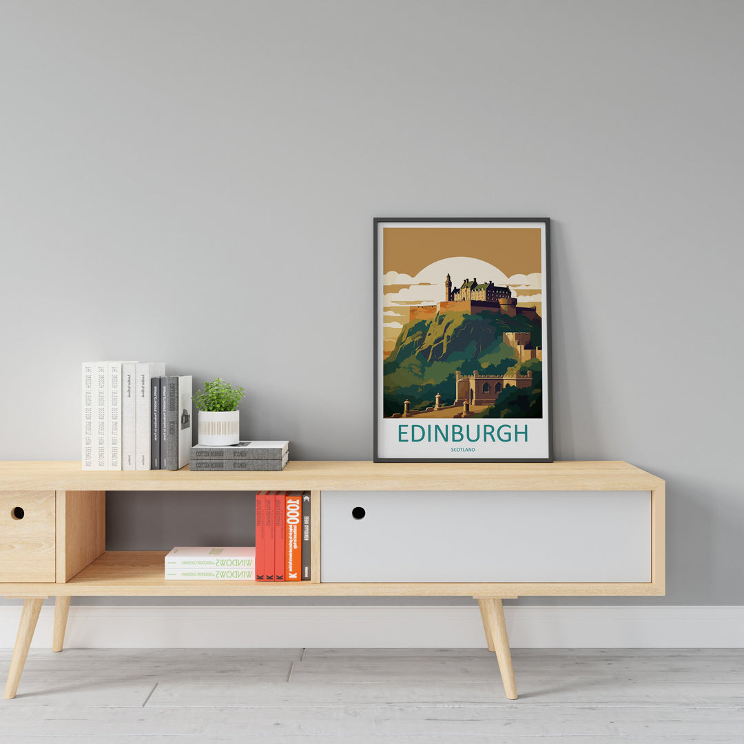 Edinburgh Cityscape Print Edinburgh Home Decor European City Art Print Edinburgh Wall Art Scotland Enthusiast Gift Wall Hanging Edinburgh
