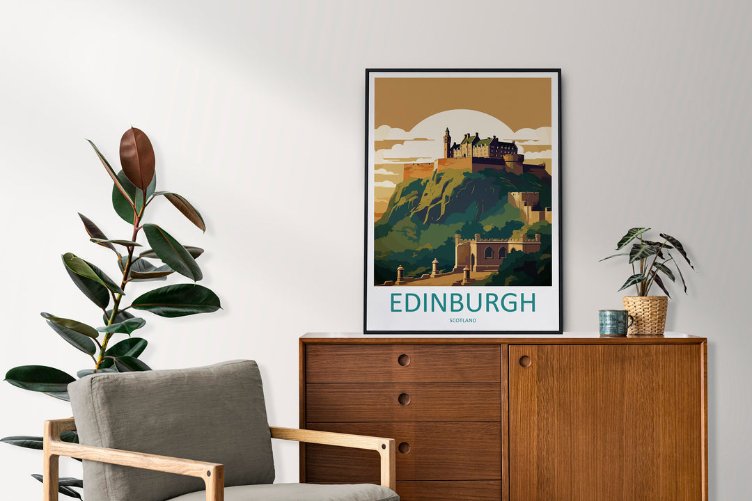 Edinburgh Cityscape Print Edinburgh Home Decor European City Art Print Edinburgh Wall Art Scotland Enthusiast Gift Wall Hanging Edinburgh