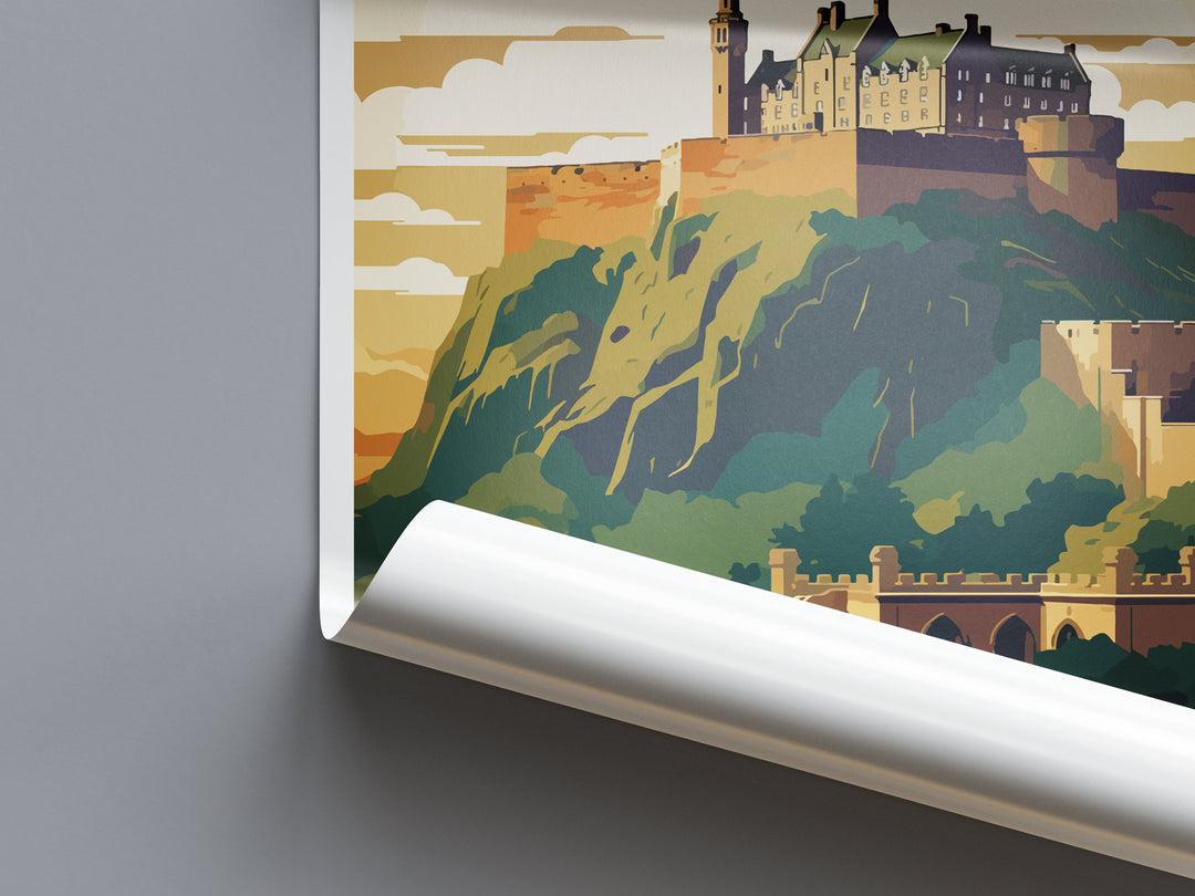 Edinburgh Cityscape Print Edinburgh Home Decor European City Art Print Edinburgh Wall Art Scotland Enthusiast Gift Wall Hanging Edinburgh