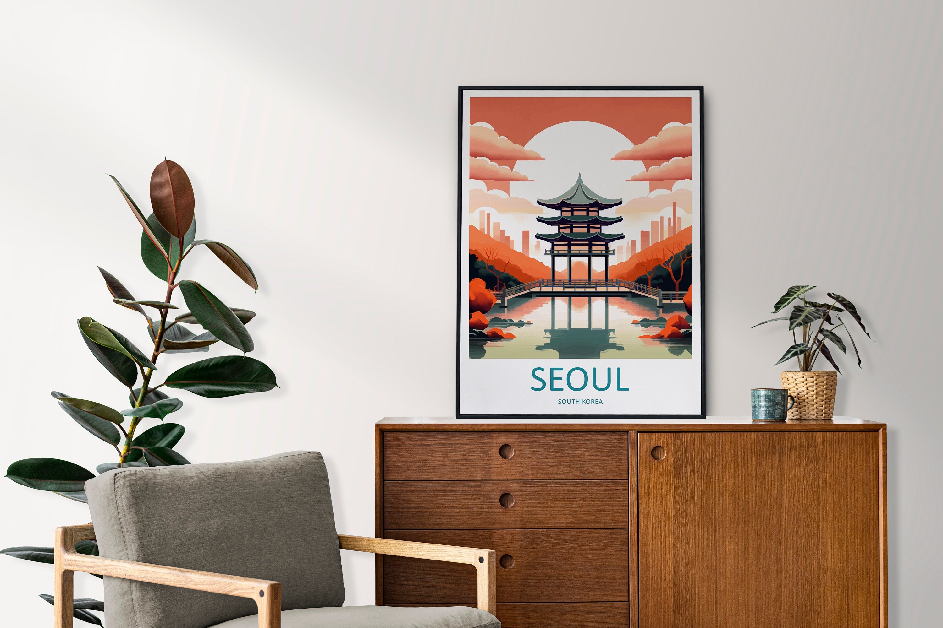 Seoul Travel Print