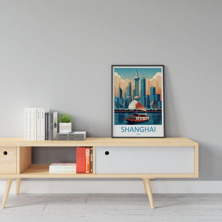 Shanghai Travel Print Wall Art Shanghai Wall Hanging Home Décor Gift Shanghai Art Lovers China Shanghai Art Gift Lover Print