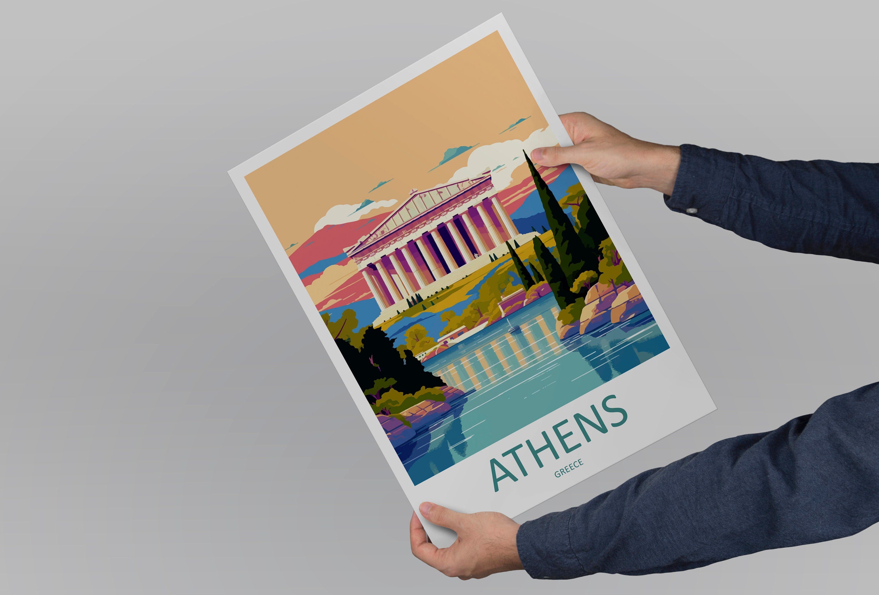 Athens Travel Print