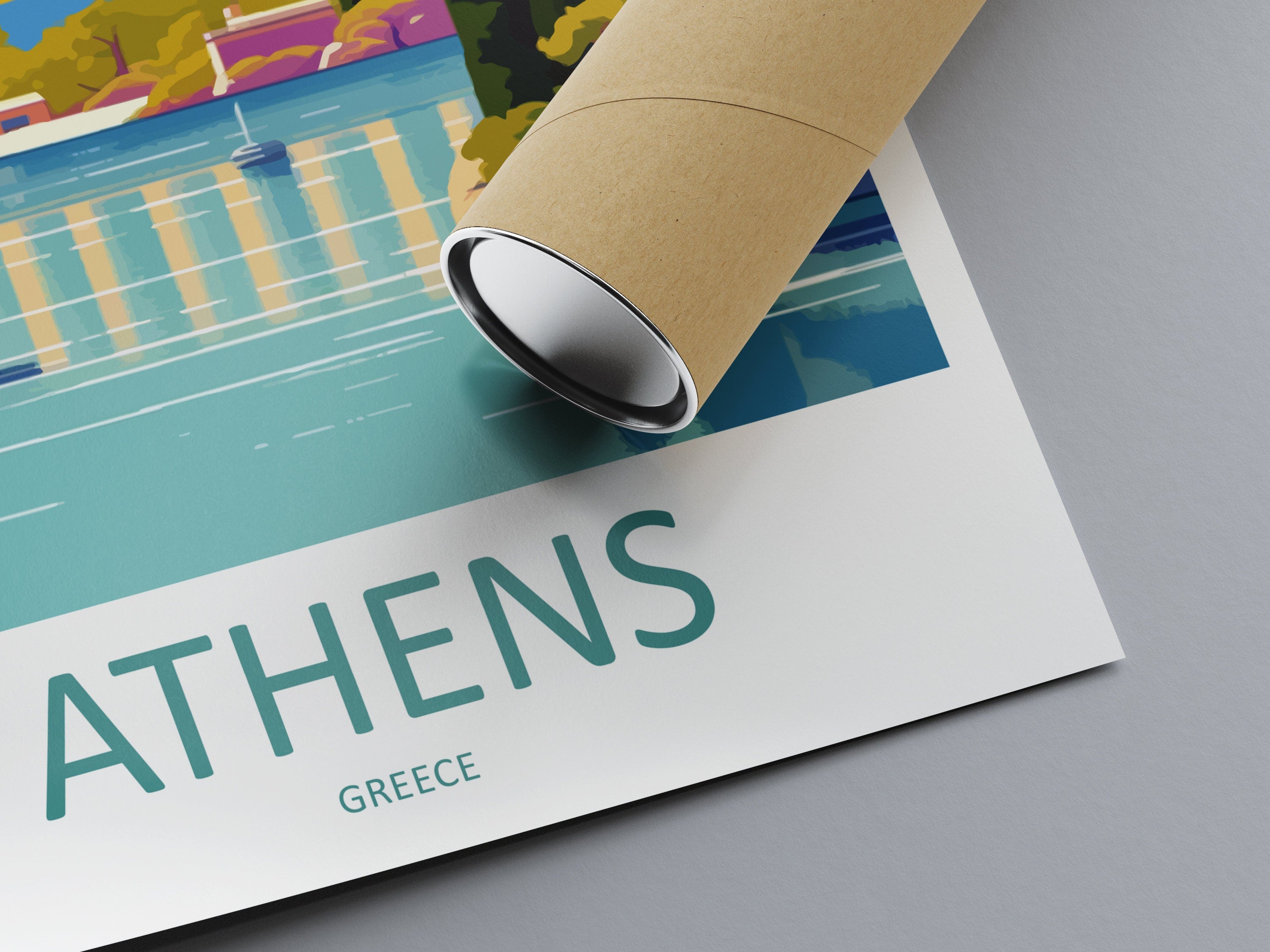 Athens Travel Print