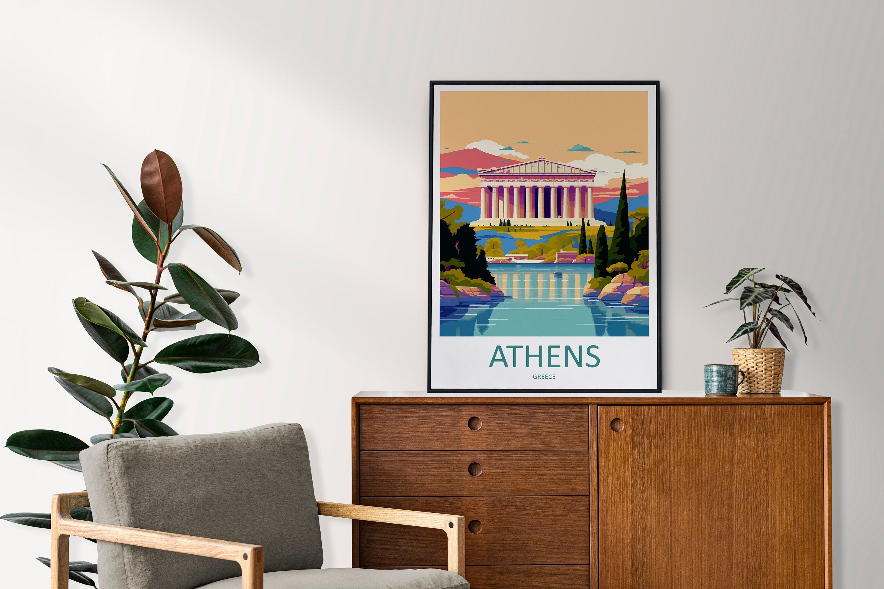 Athens Travel Print