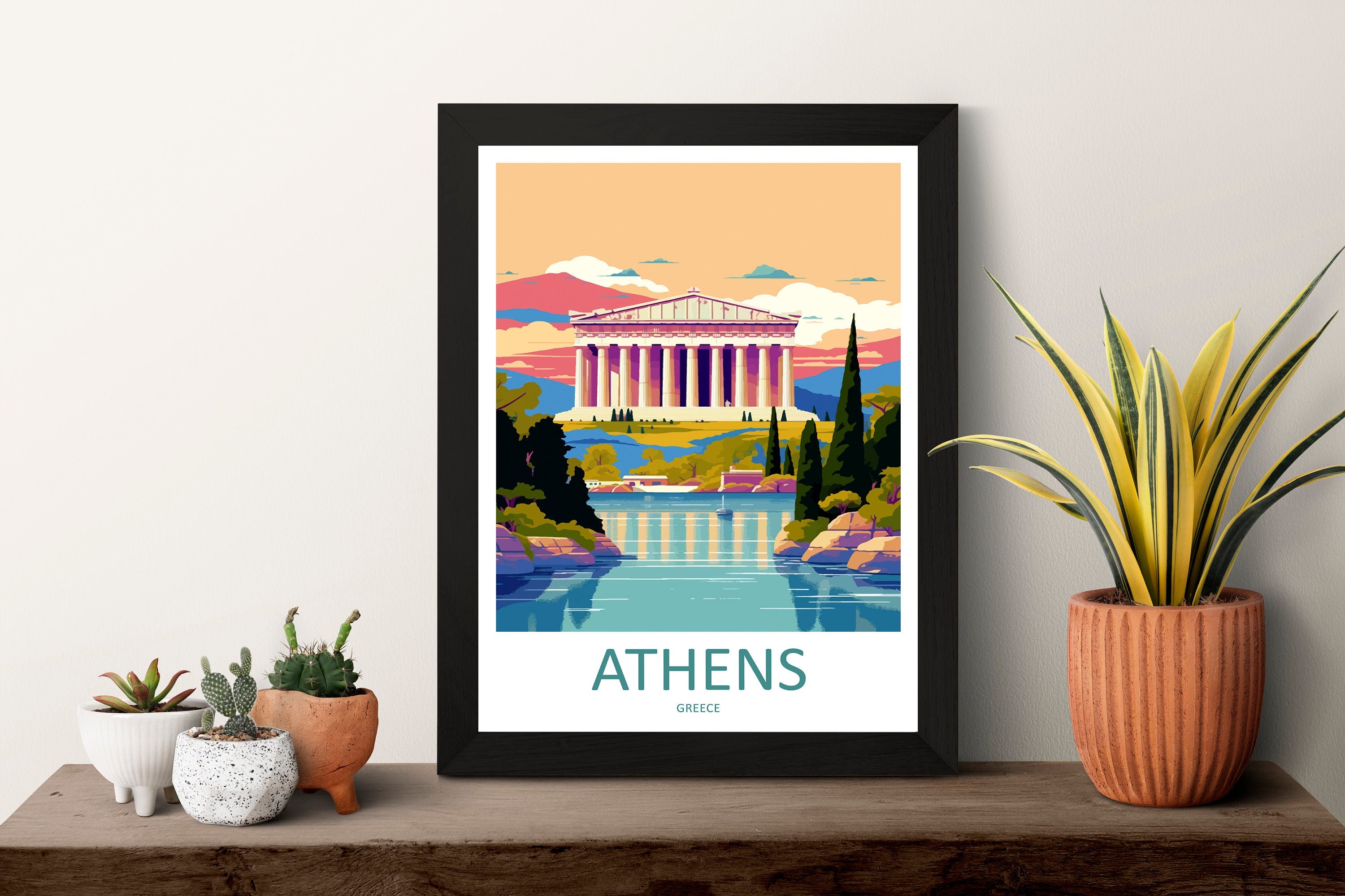 Athens Travel Print