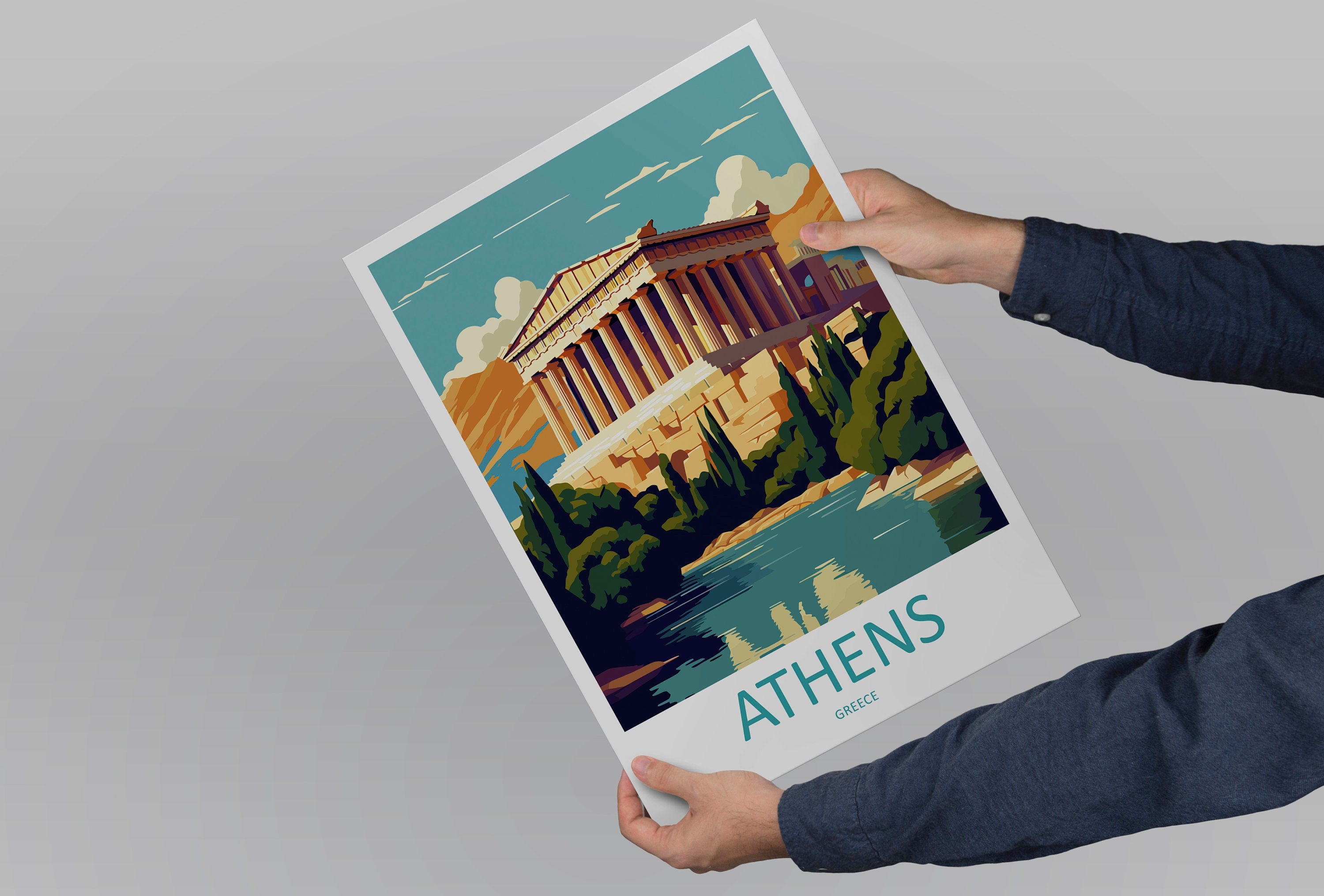 Athens Travel Print