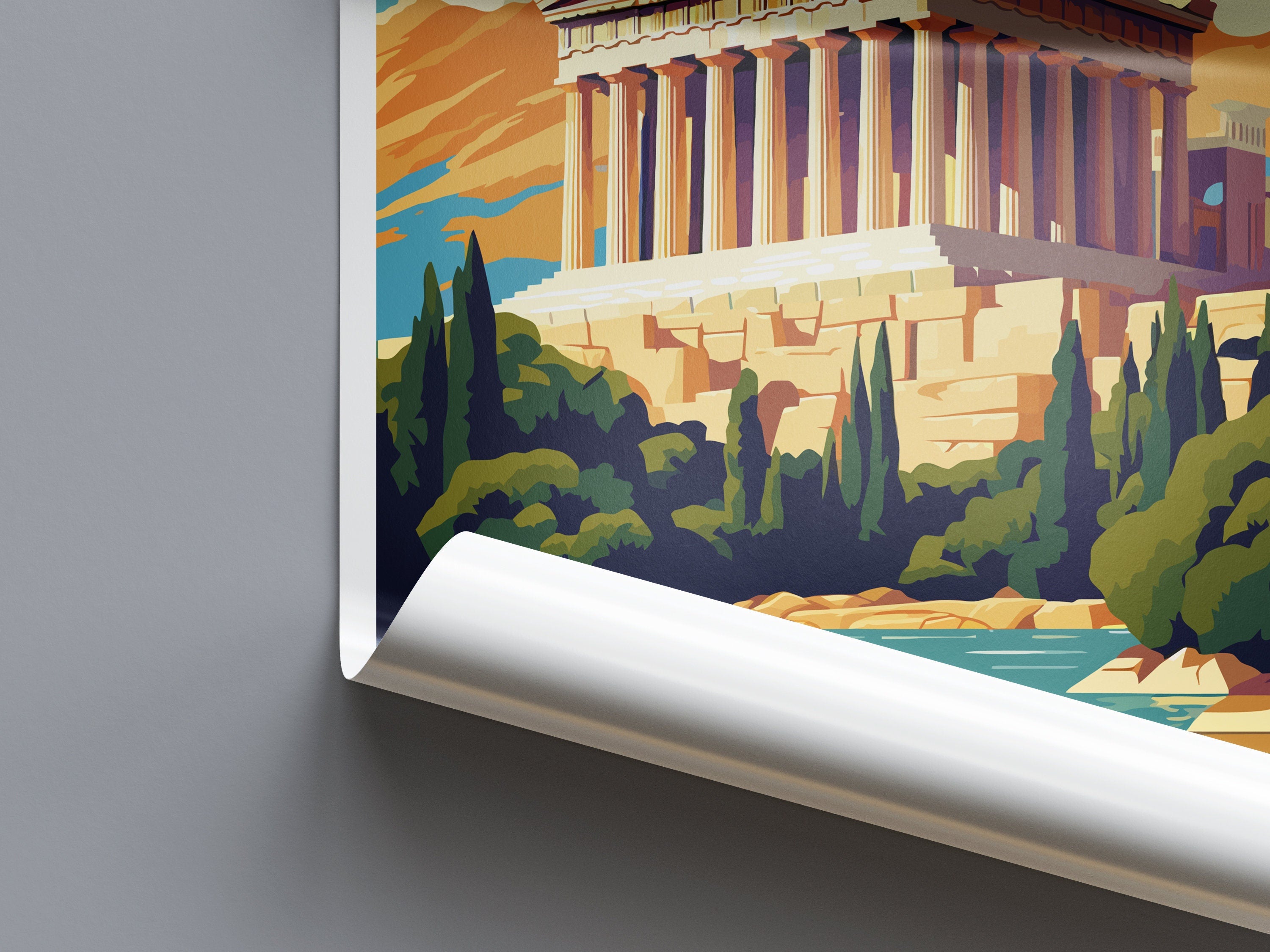 Athens Travel Print