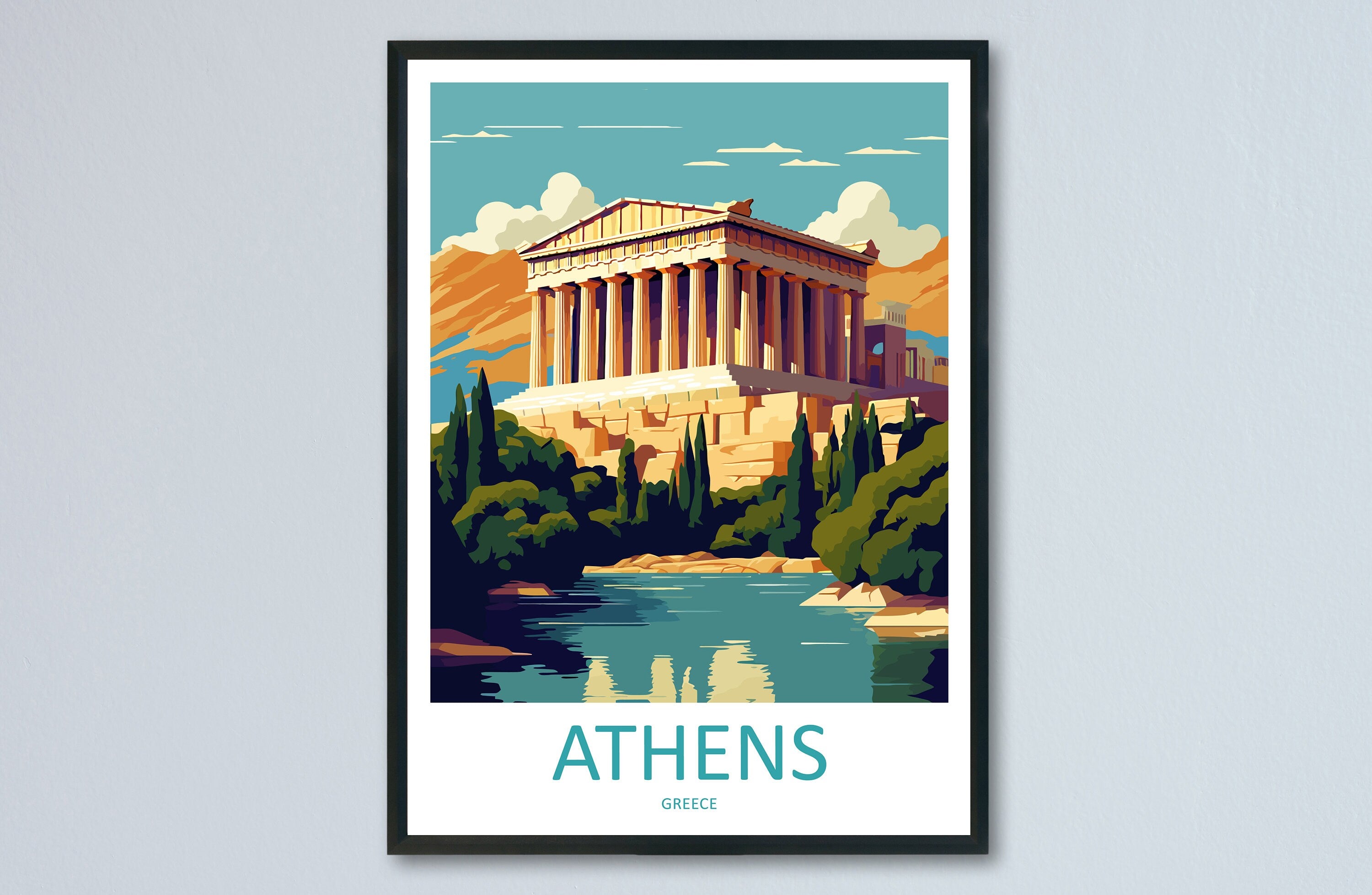 Athens Travel Print