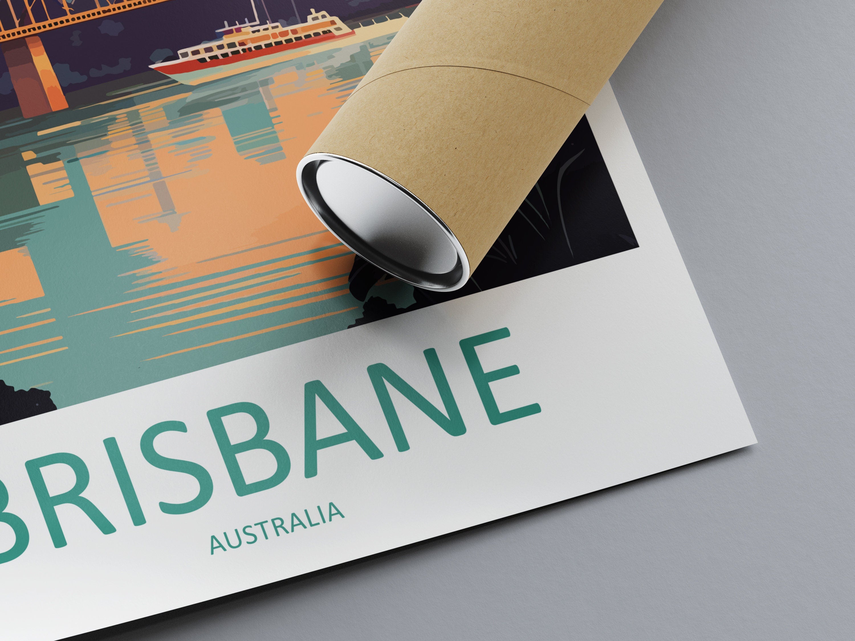 Brisbane Travel Print