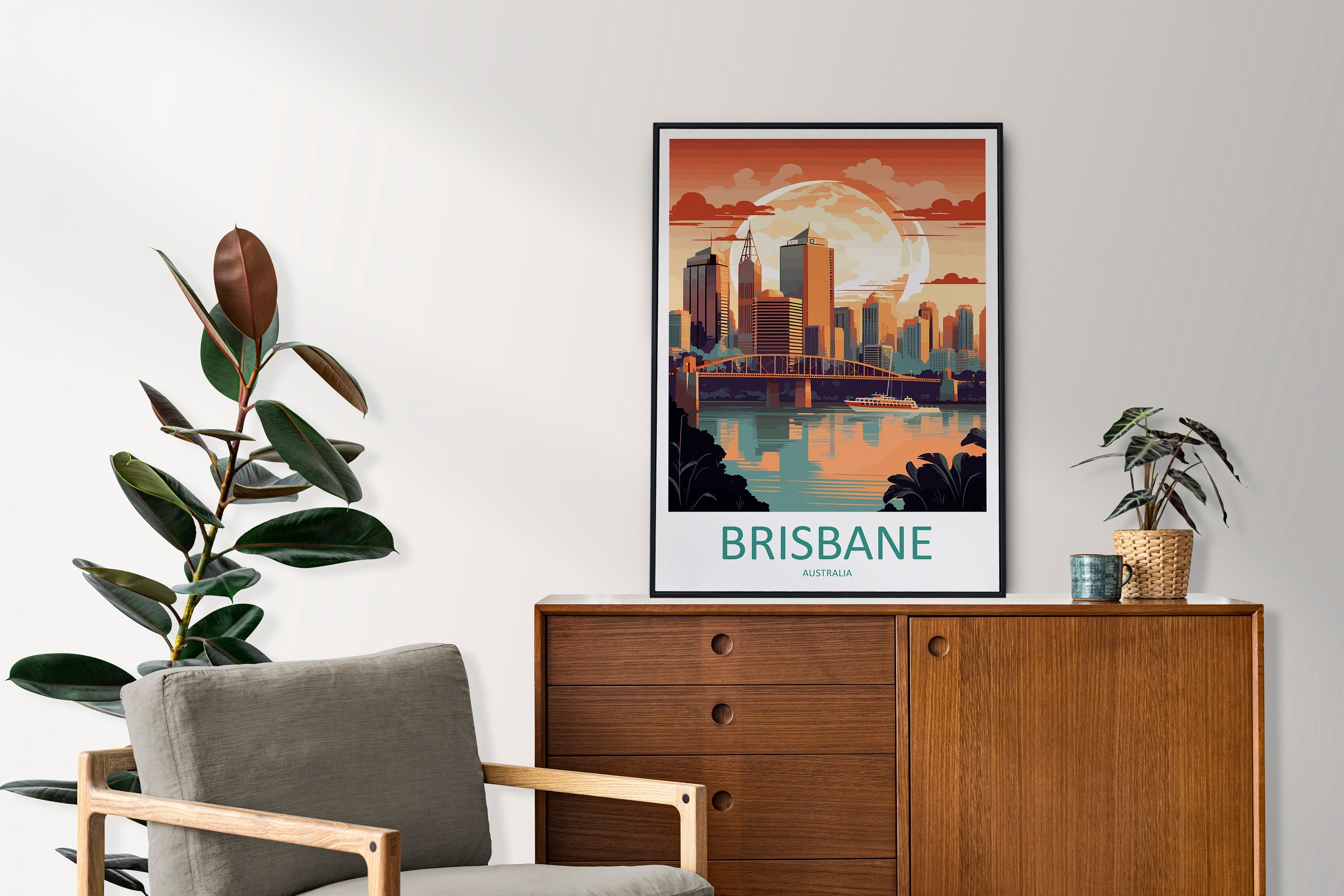 Brisbane Travel Print