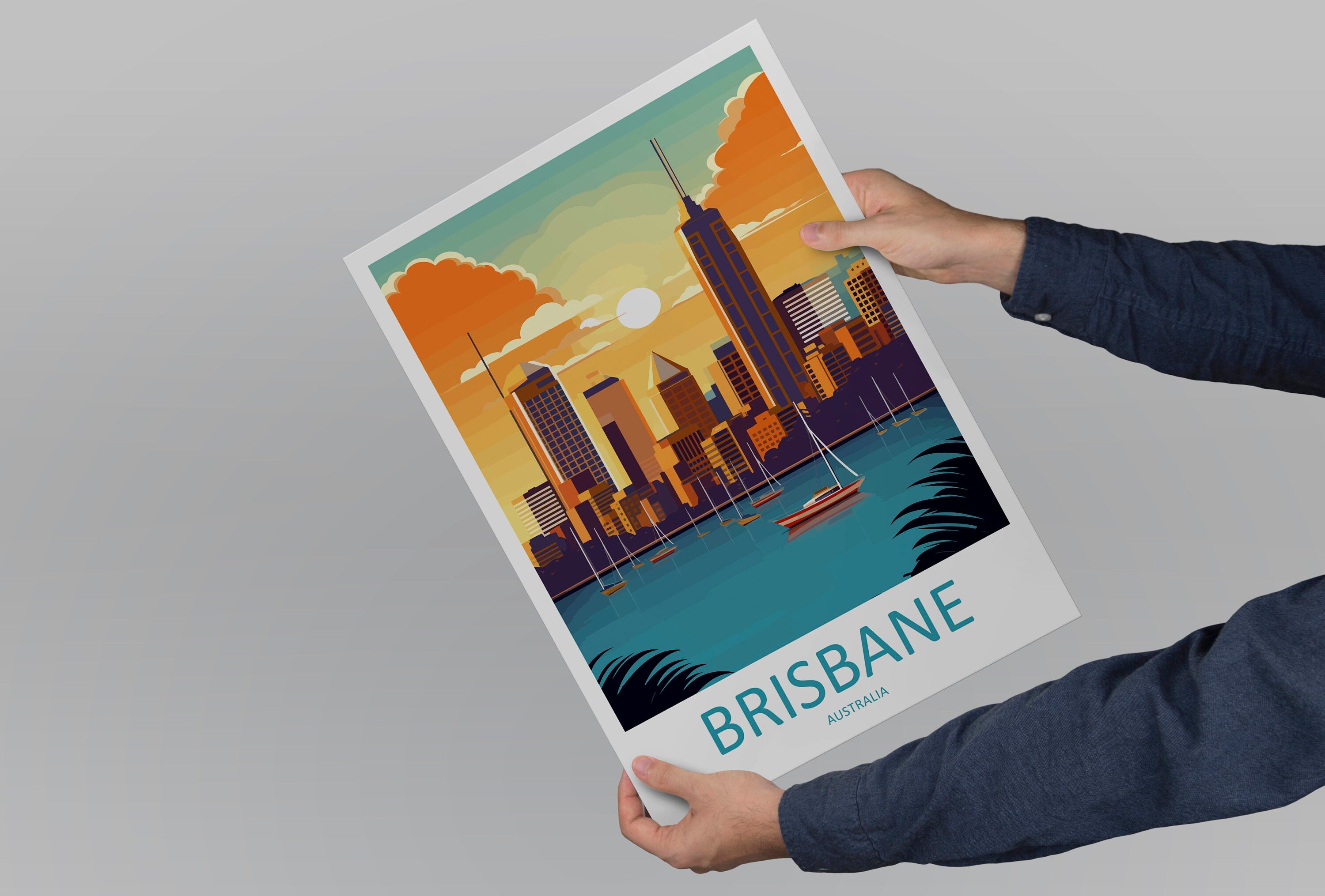 Brisbane Travel Print