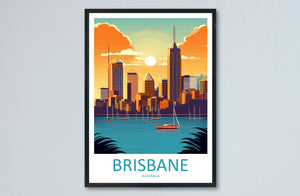 Brisbane Travel Print