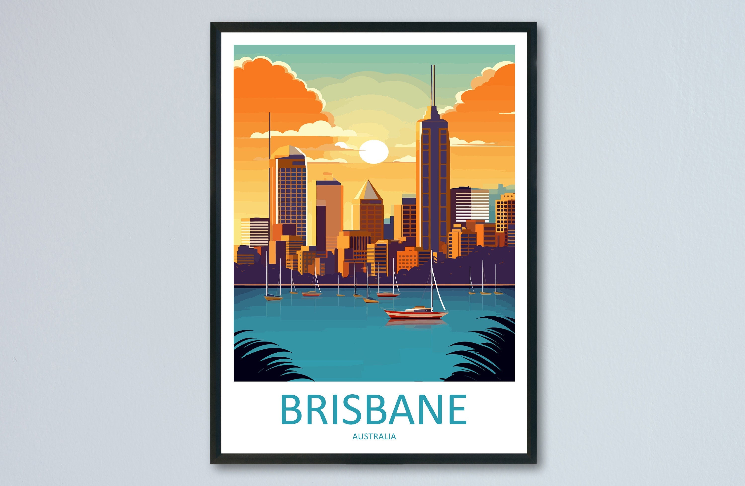 Brisbane Travel Print