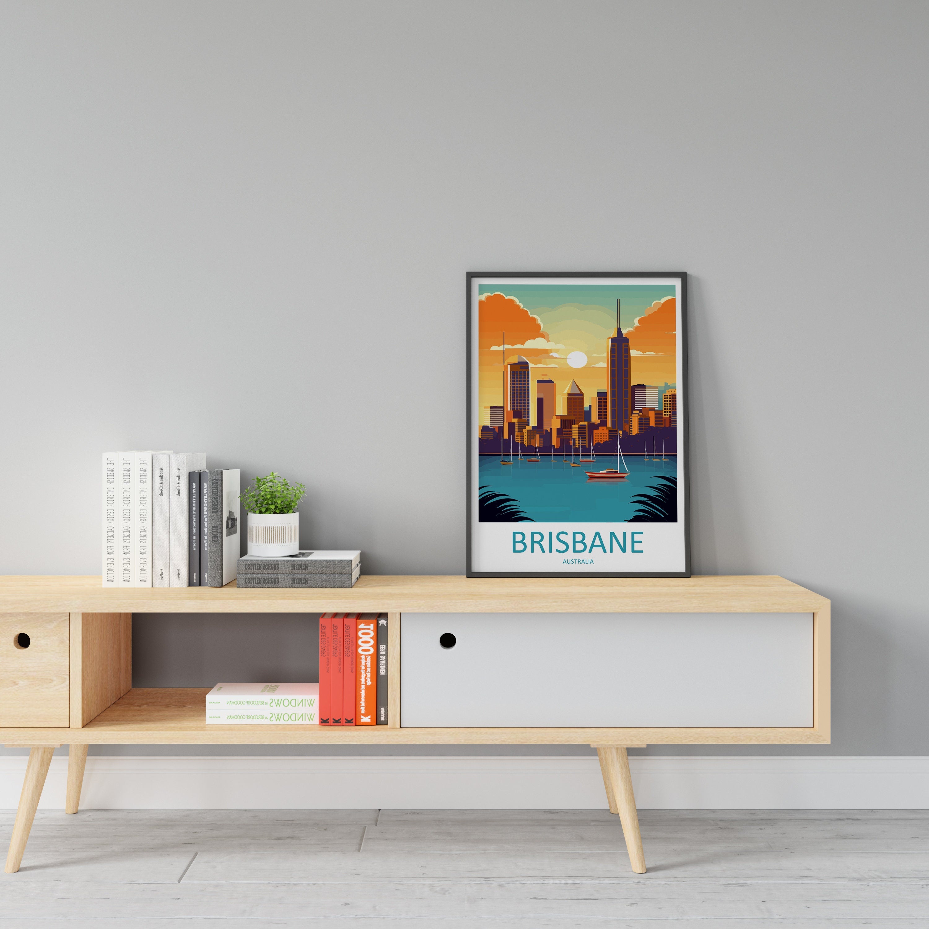 Brisbane Travel Print