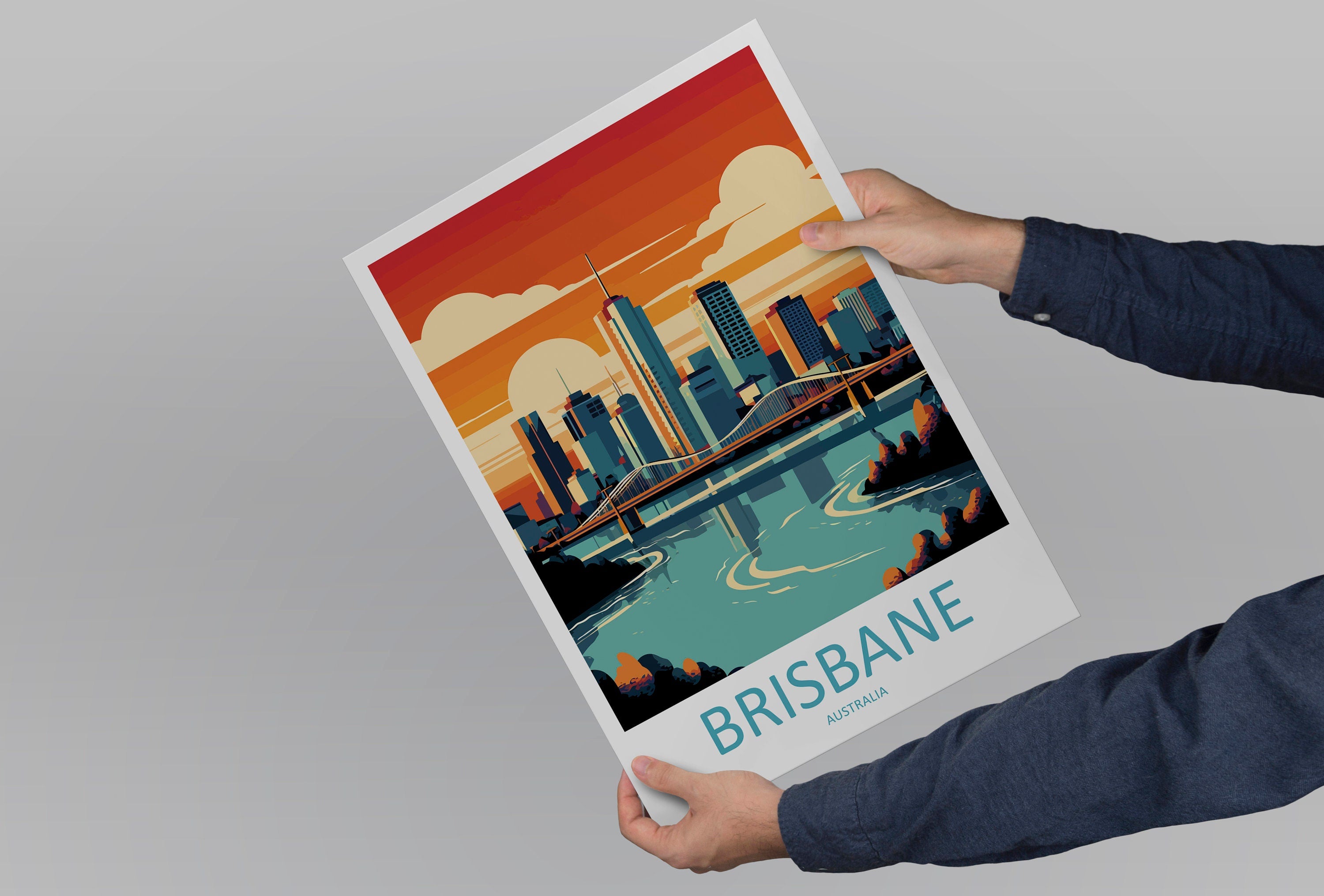 Brisbane Travel Print