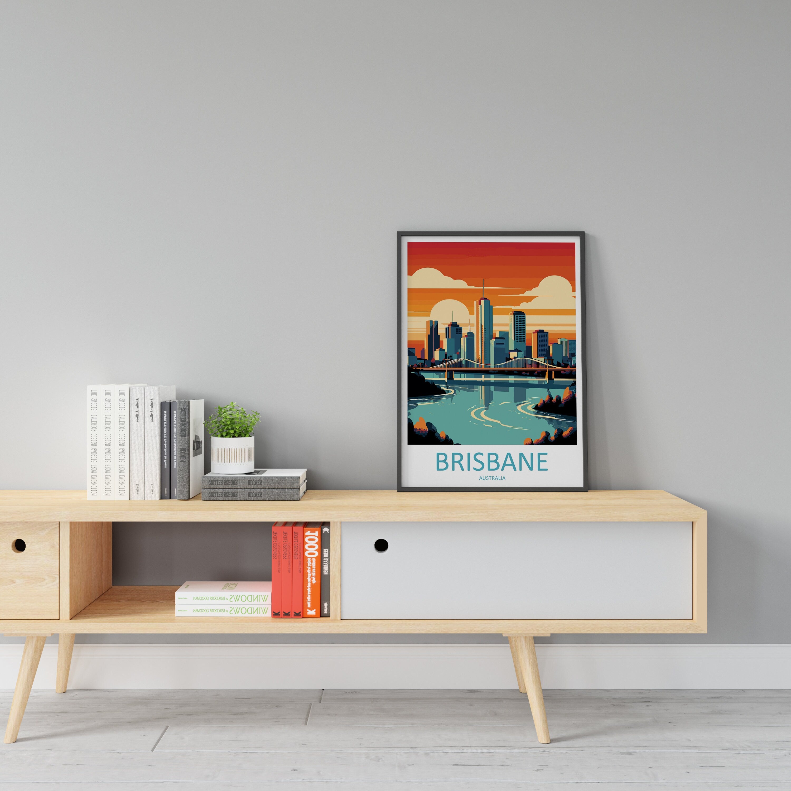 Brisbane Travel Print