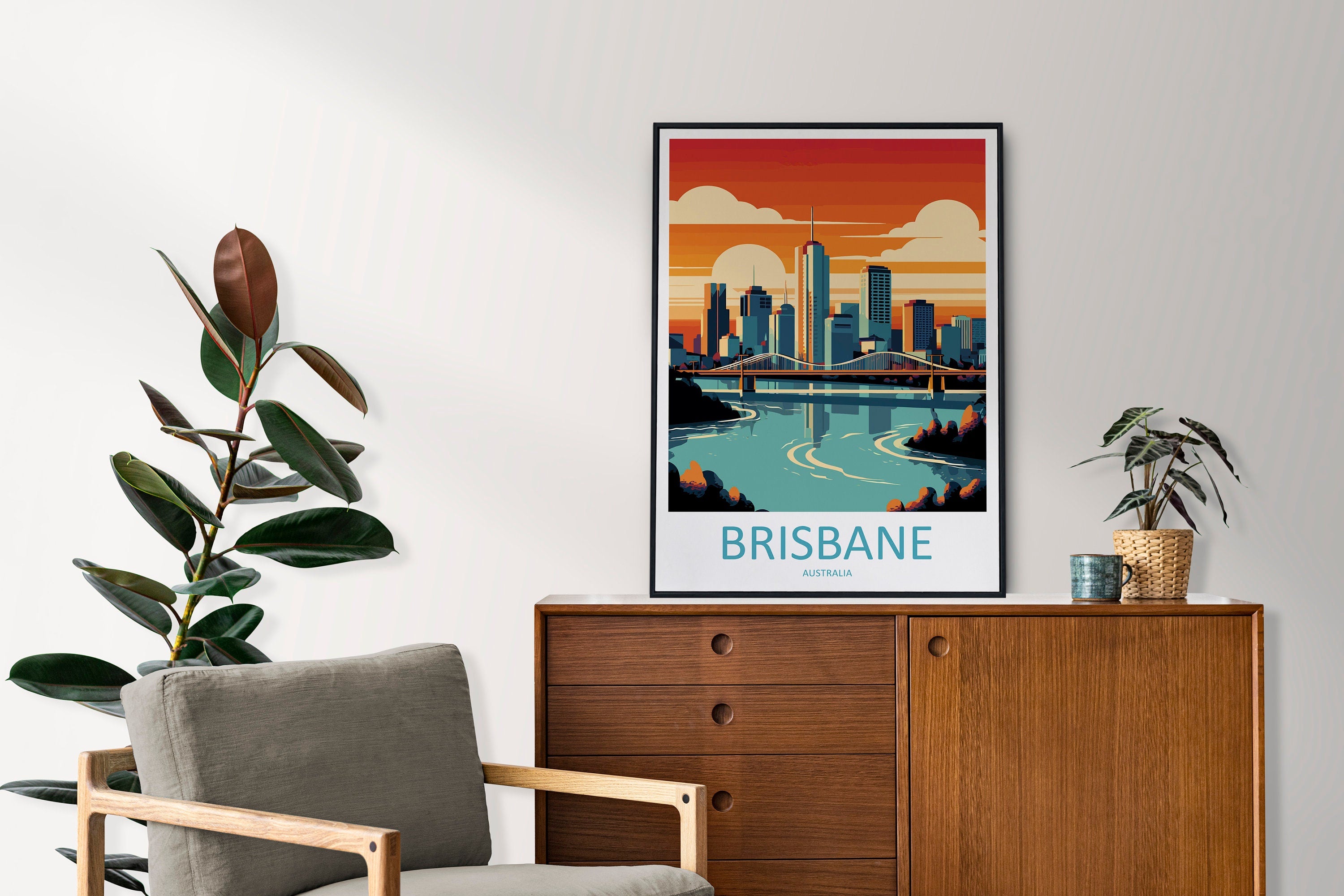 Brisbane Travel Print