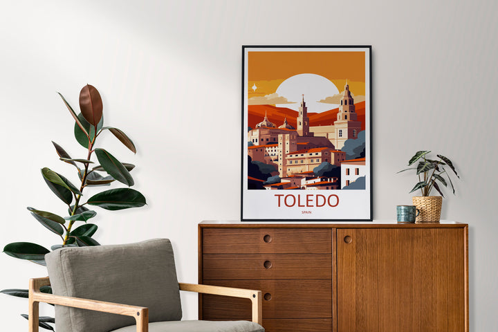 Toledo Travel Print Wall Art Toledo Wall Hanging Home Décor Toledo Gift Art Lovers Spain Art Lover Gift Toledo Print Spain Wall Art
