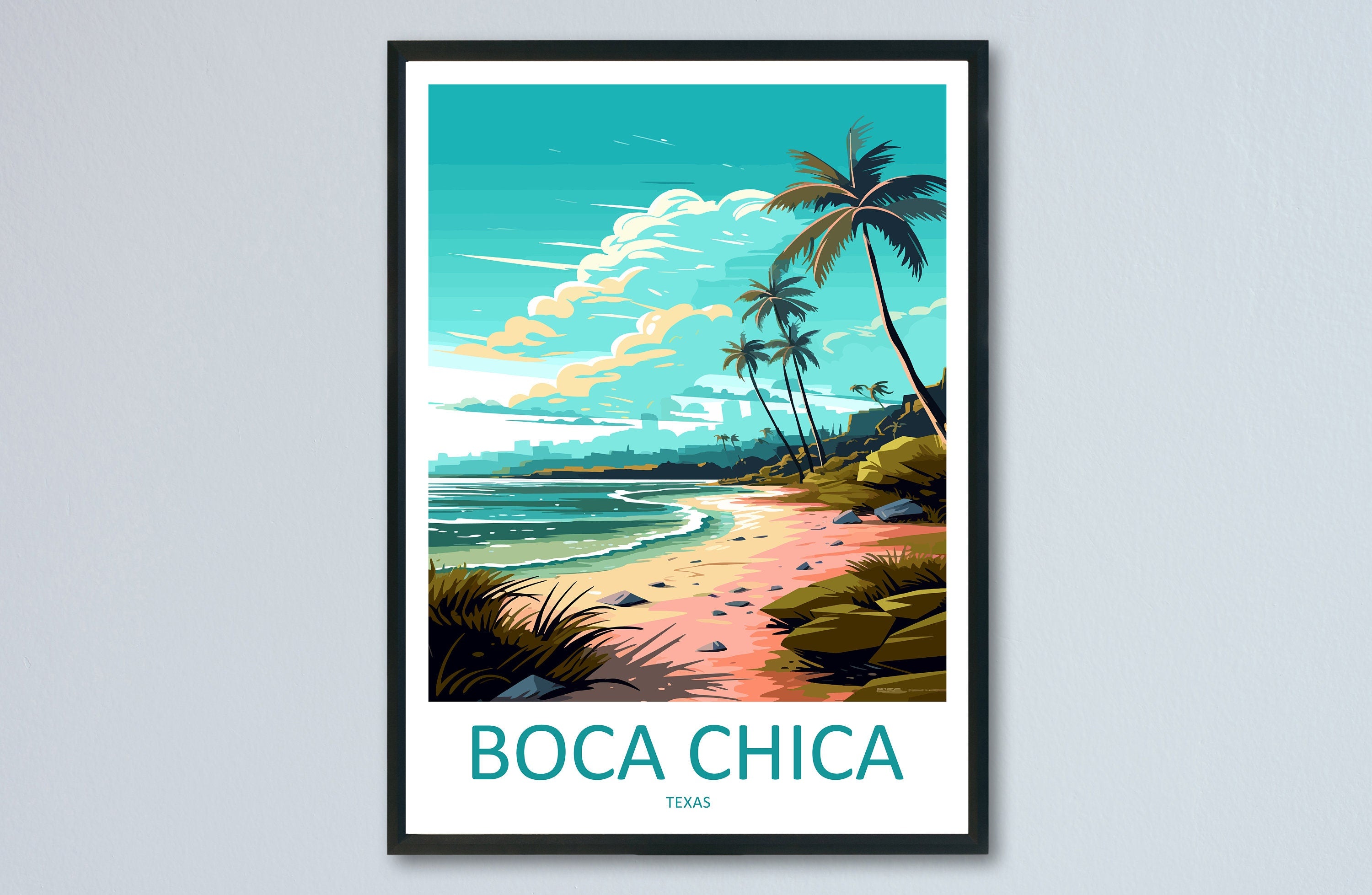 Boca Chica Travel Print