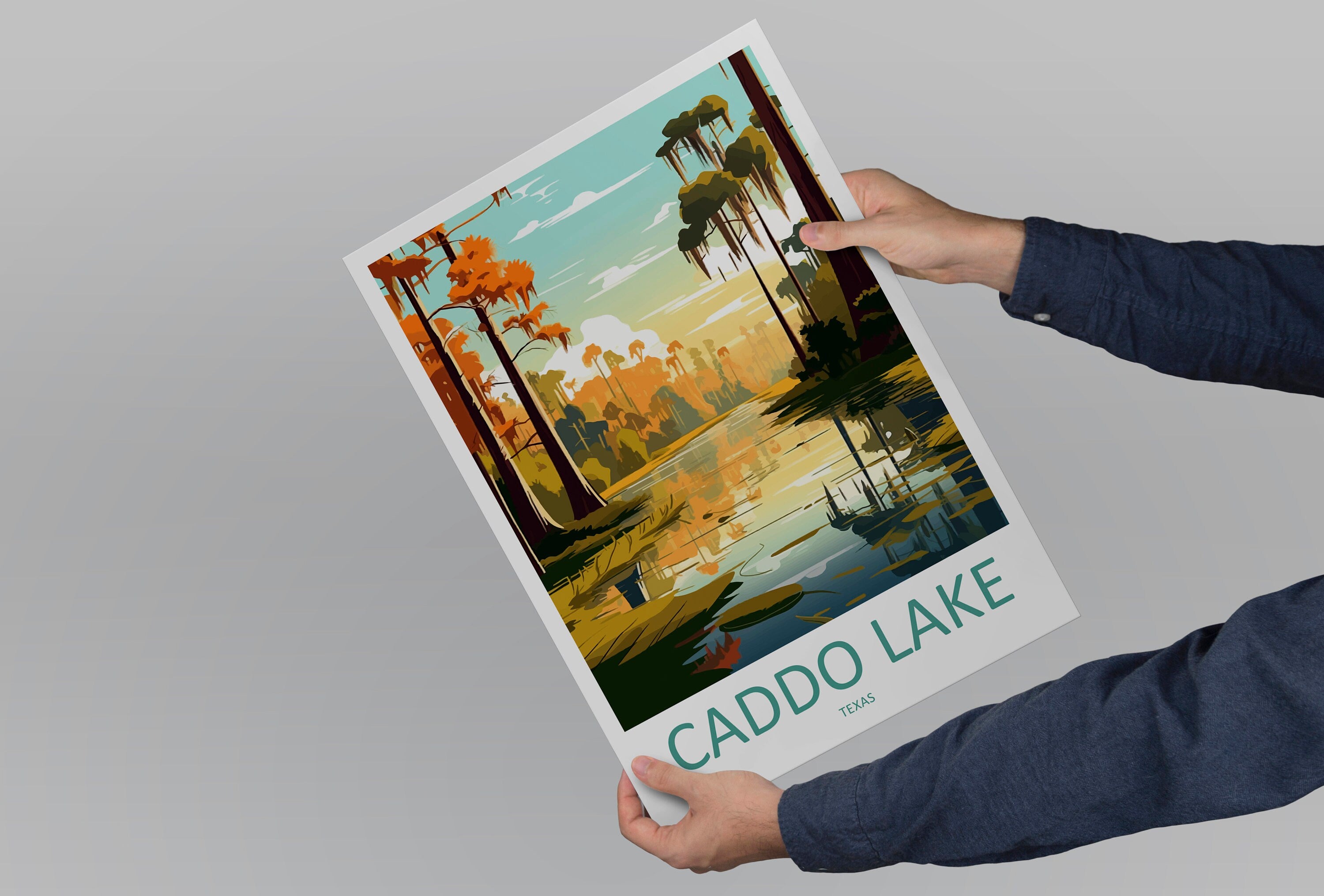 Caddo Lake Travel Print