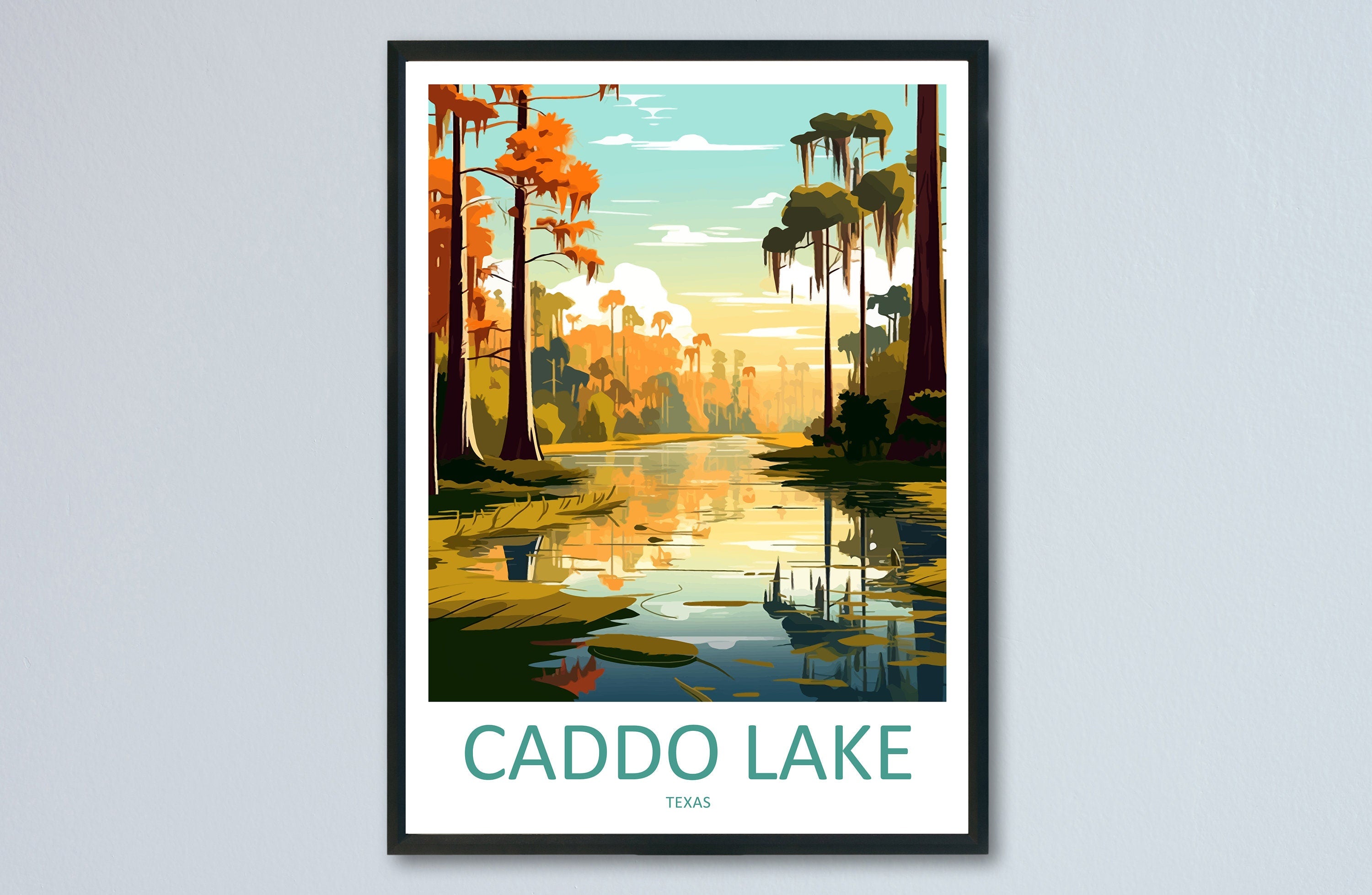 Caddo Lake Travel Print