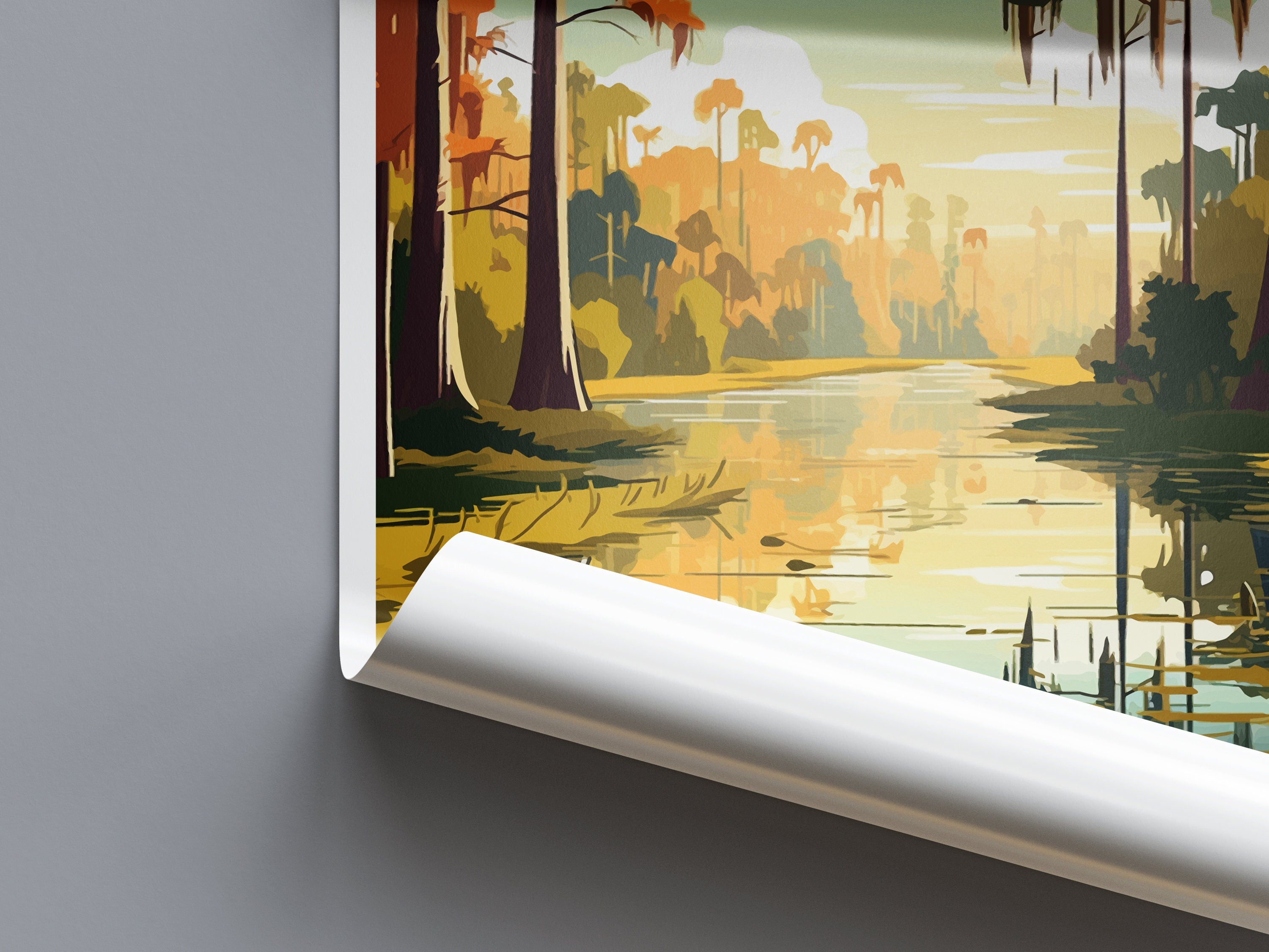 Caddo Lake Travel Print