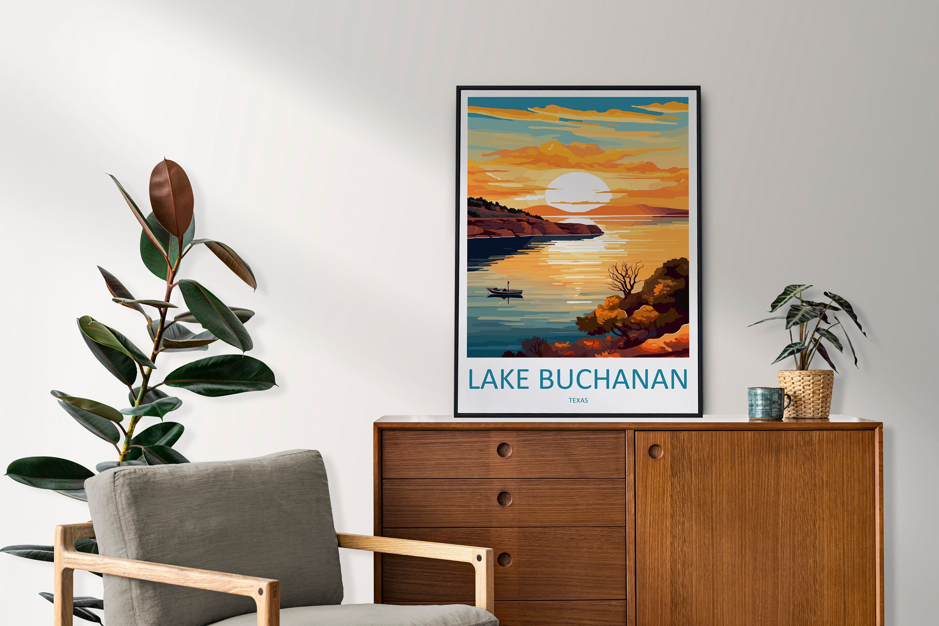 Lake Buchanan Travel Print