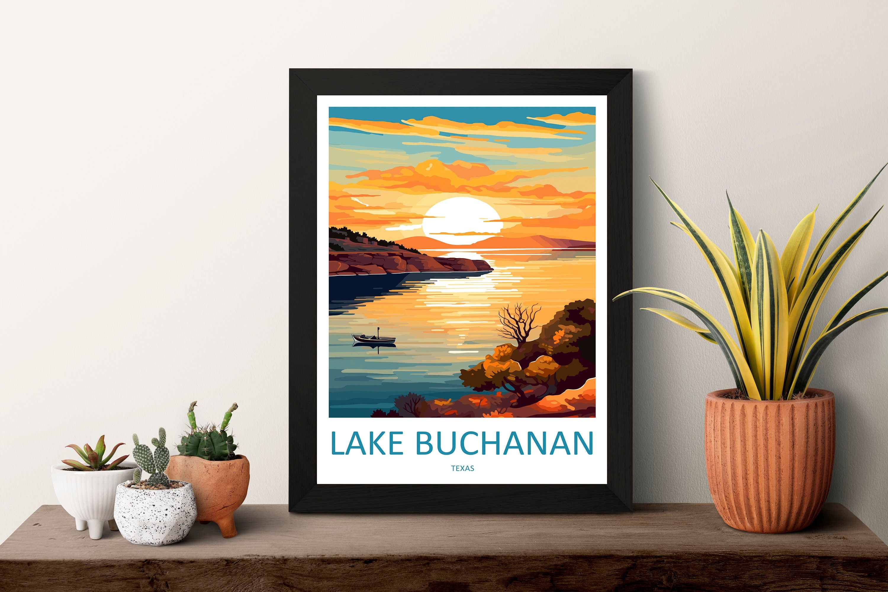 Lake Buchanan Travel Print