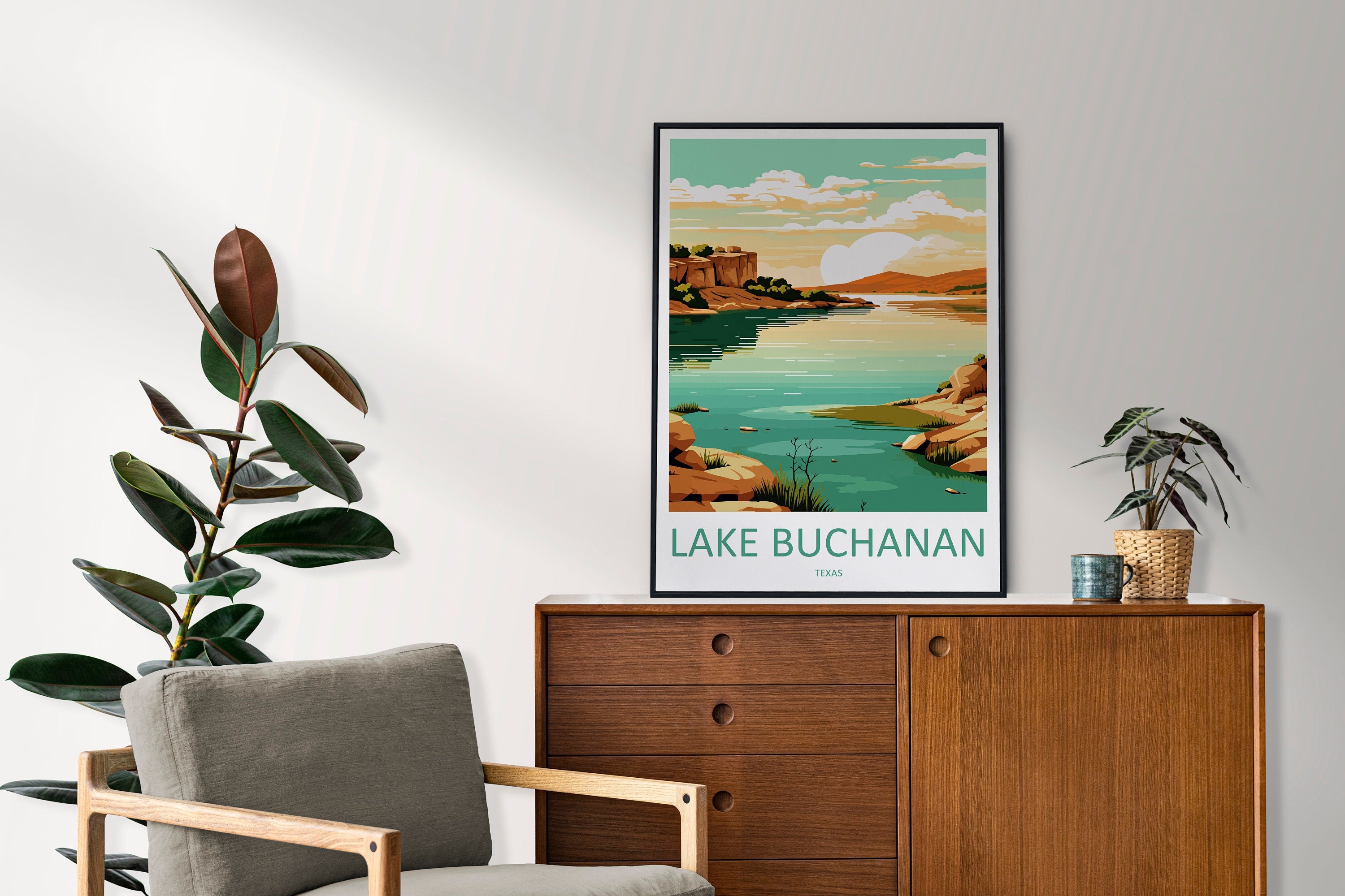 Lake Buchanan Travel Print