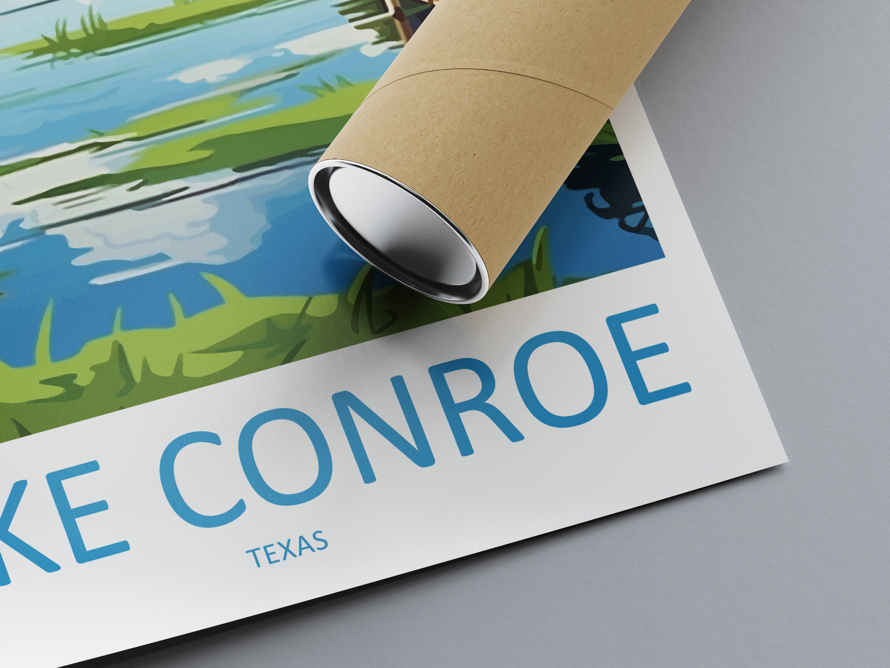 Lake Conroe Travel Print