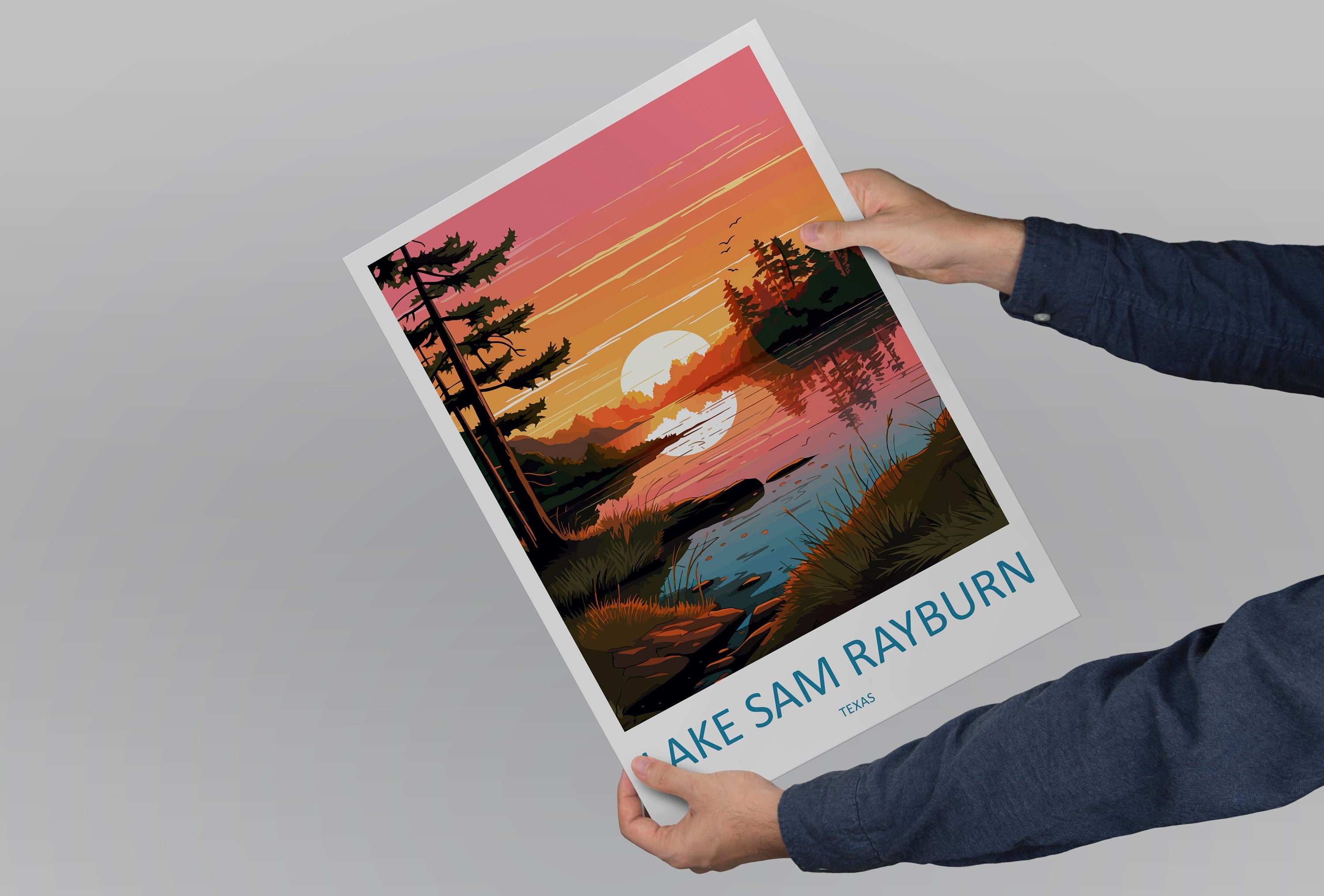 Lake Sam Rayburn Travel Print