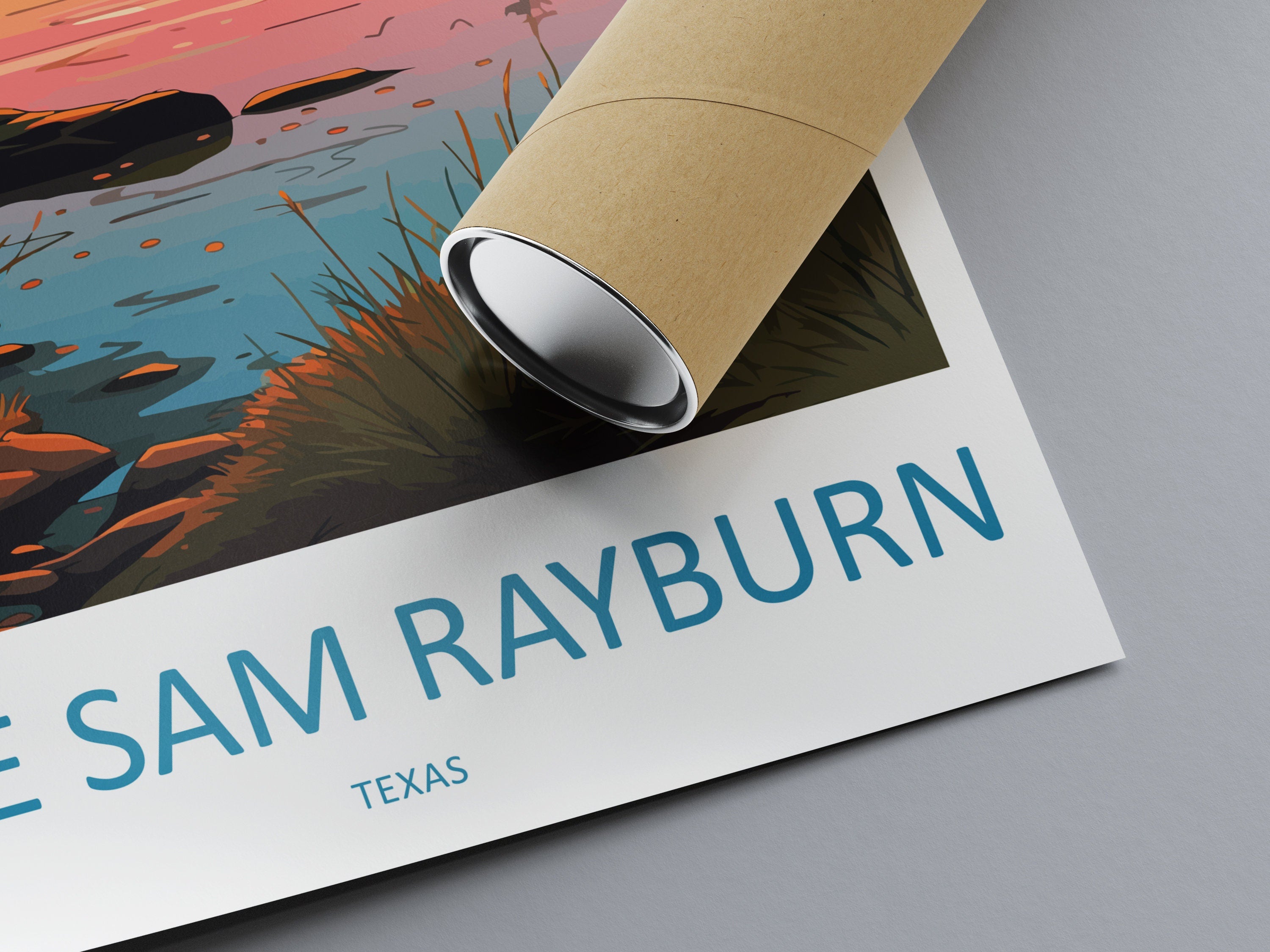 Lake Sam Rayburn Travel Print